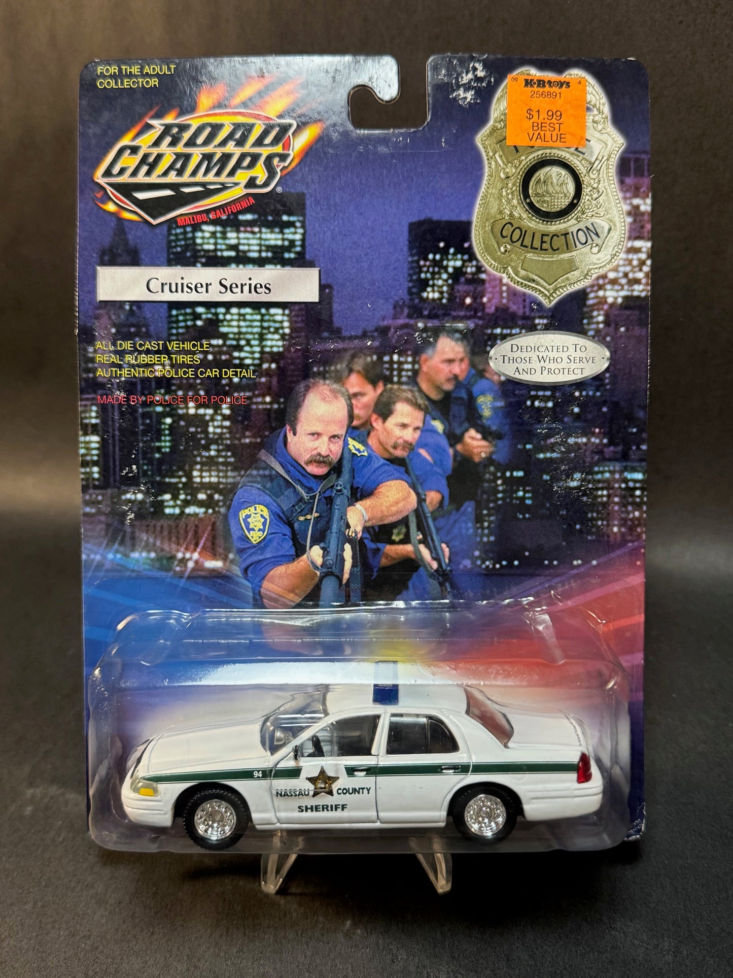 2000 Road Champs Police Collection Cruiser Series Nassau Country Florida Sheriff, White
