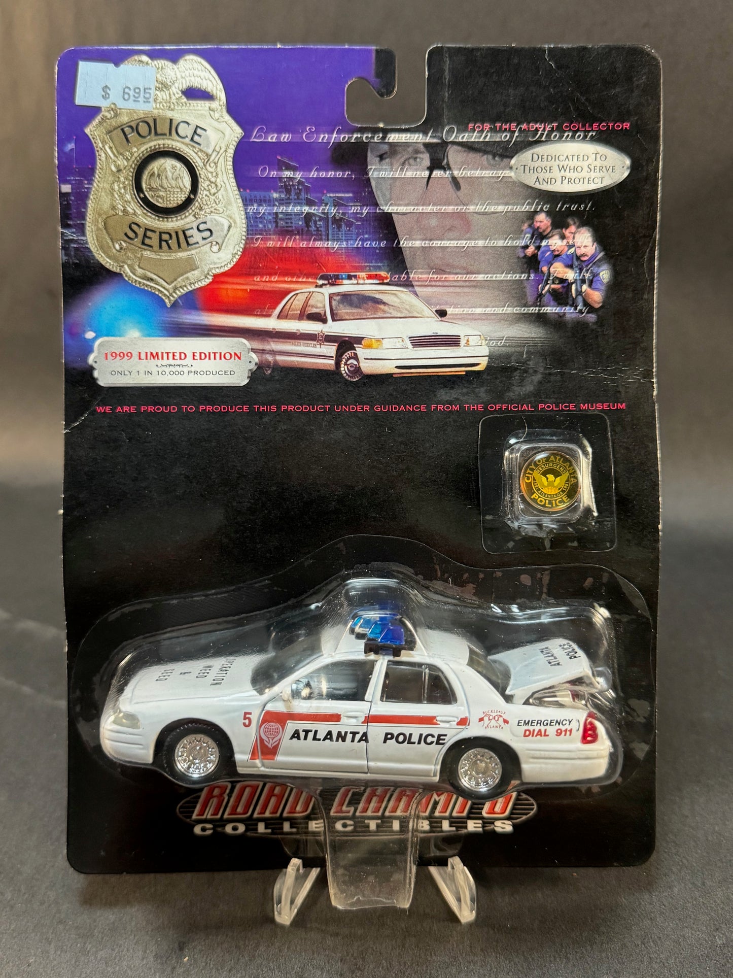1999 Road Champs Police Series Limited Edition Atlanta Police, White