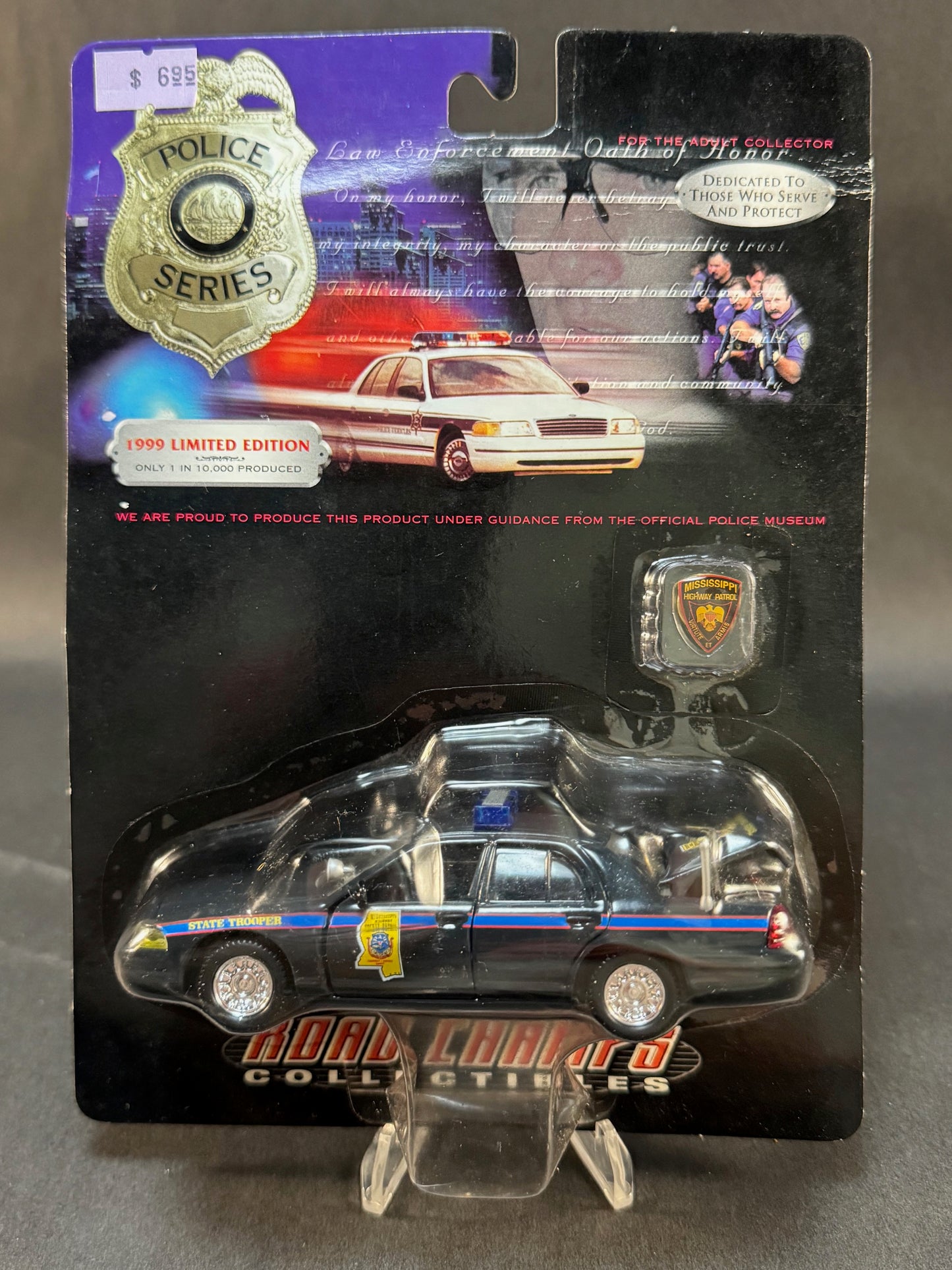 1999 Road Champs Police Series Limited Edition Mississippi Highway Patrol, Black