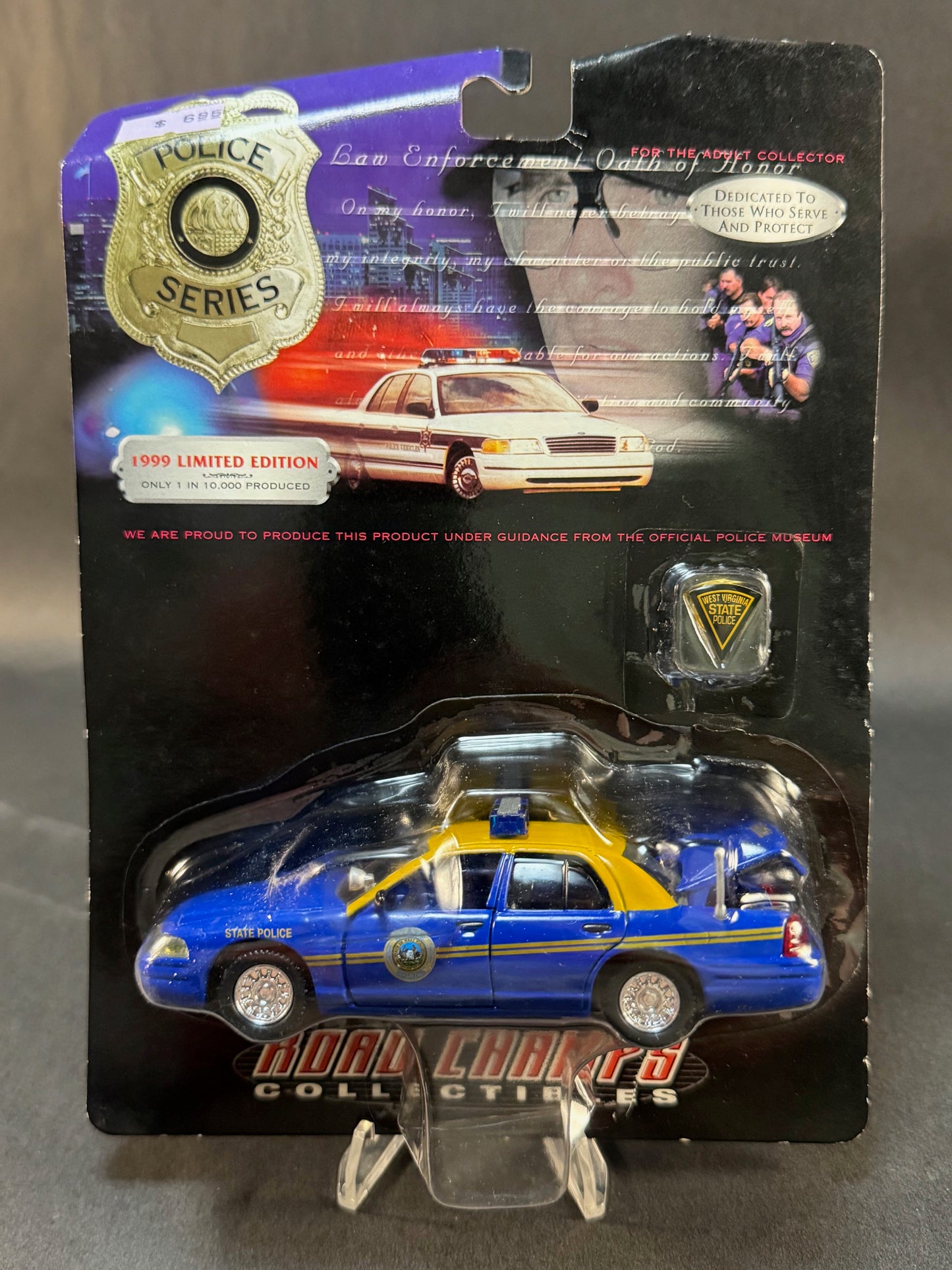 1999 Road Champs Police Series Limited Edition West Virginia State Police, Blue and Yellow