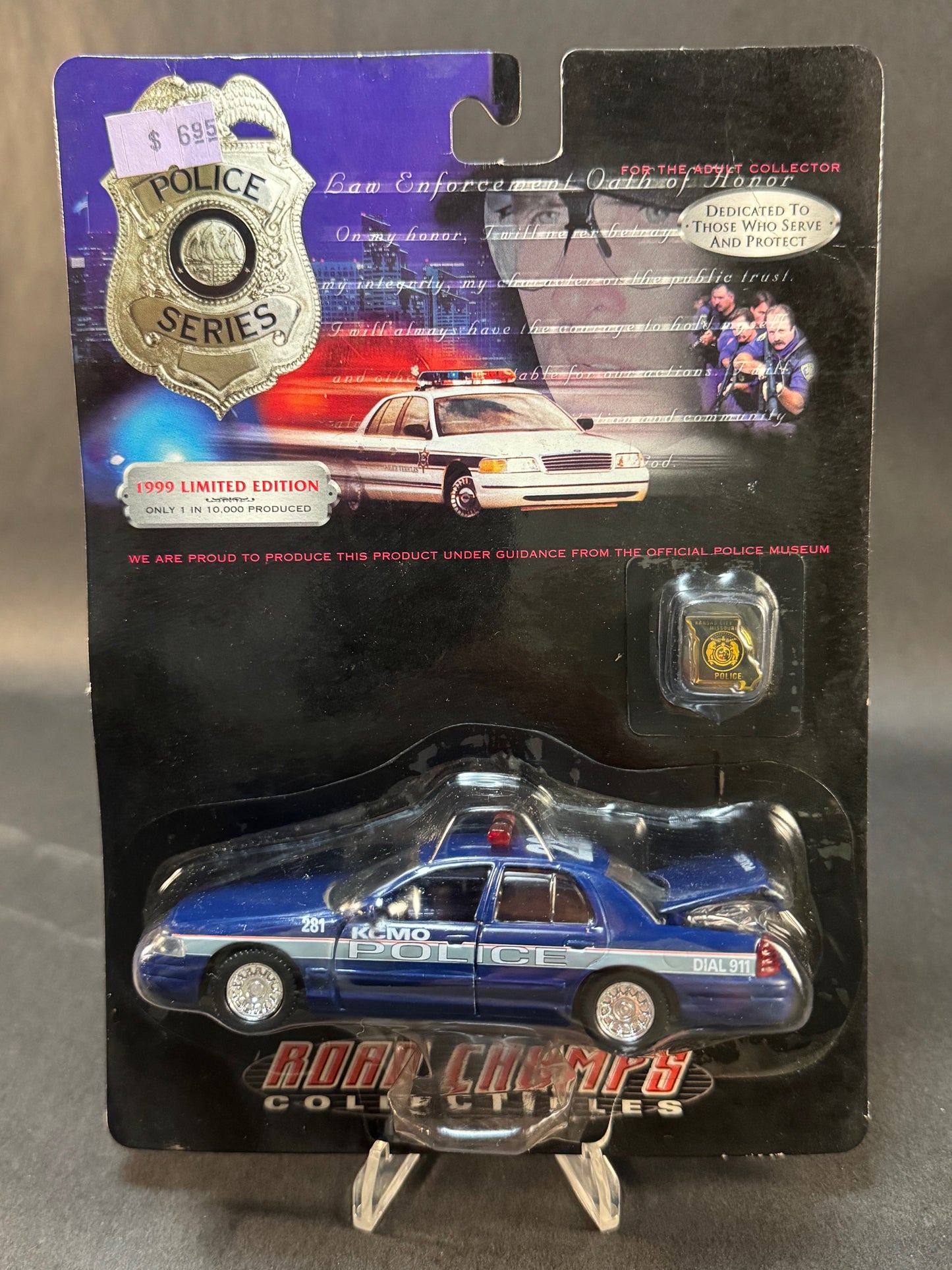 1999 Road Champs Police Series Limited Edition KCMO Kansas City Missouri Police, Blue