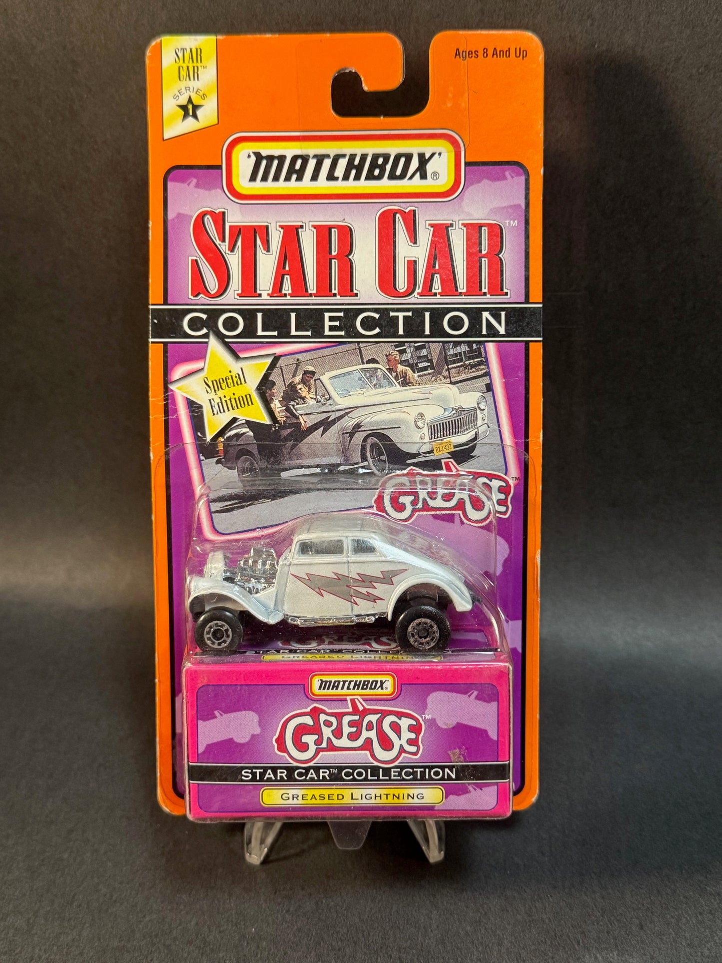 1997 Matchbox Star Car Collection Series 1 Grease Greased Lightning, White