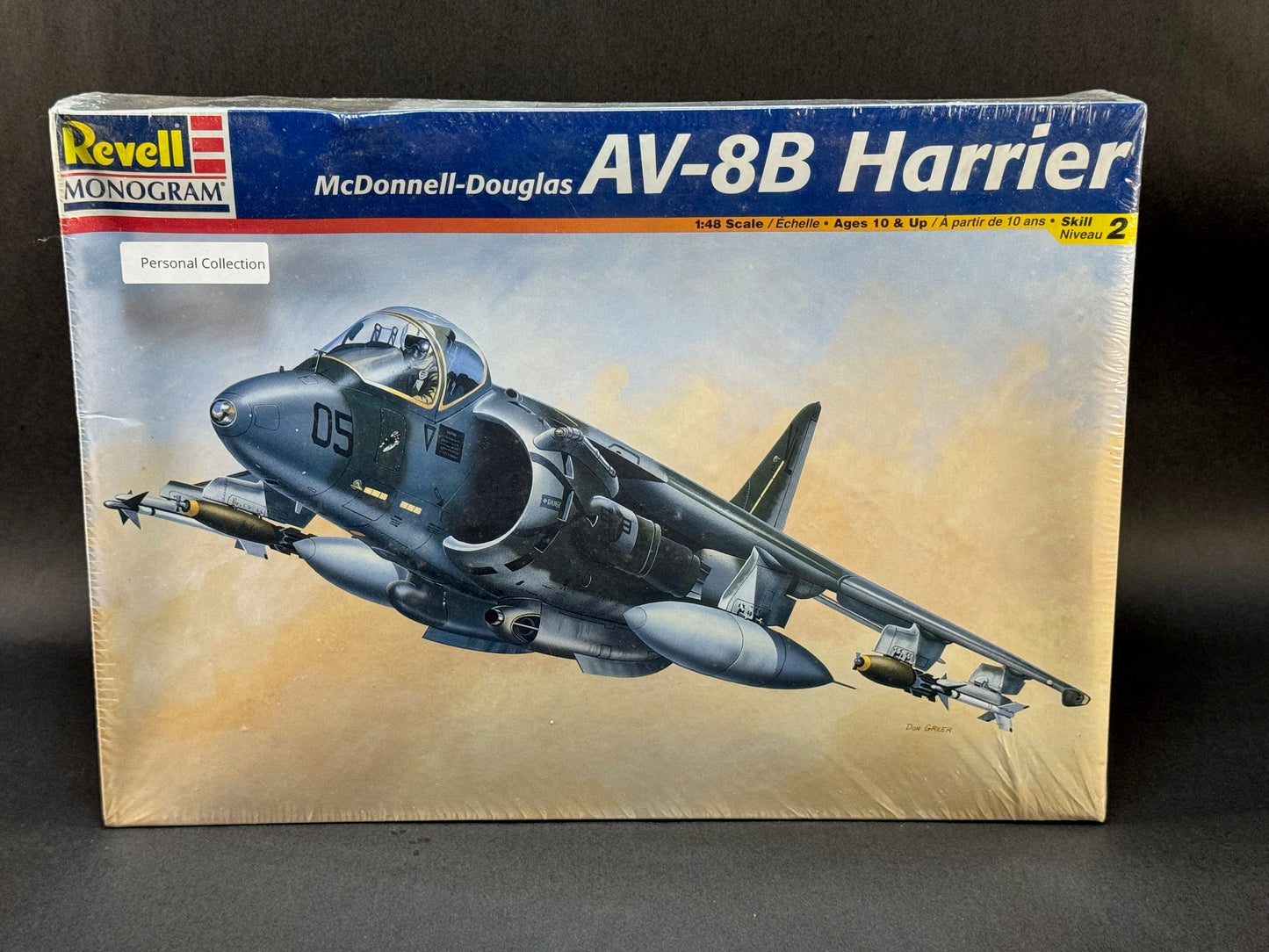 1998 Revell Monogram Model Kit 85-5448 1:48 Scale McDonnell Douglas AV-8B Harrier