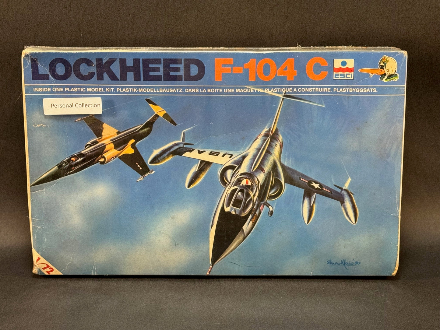 1981 ESCI Model Kit 9011 1:72 Scale Lockheed F-104C