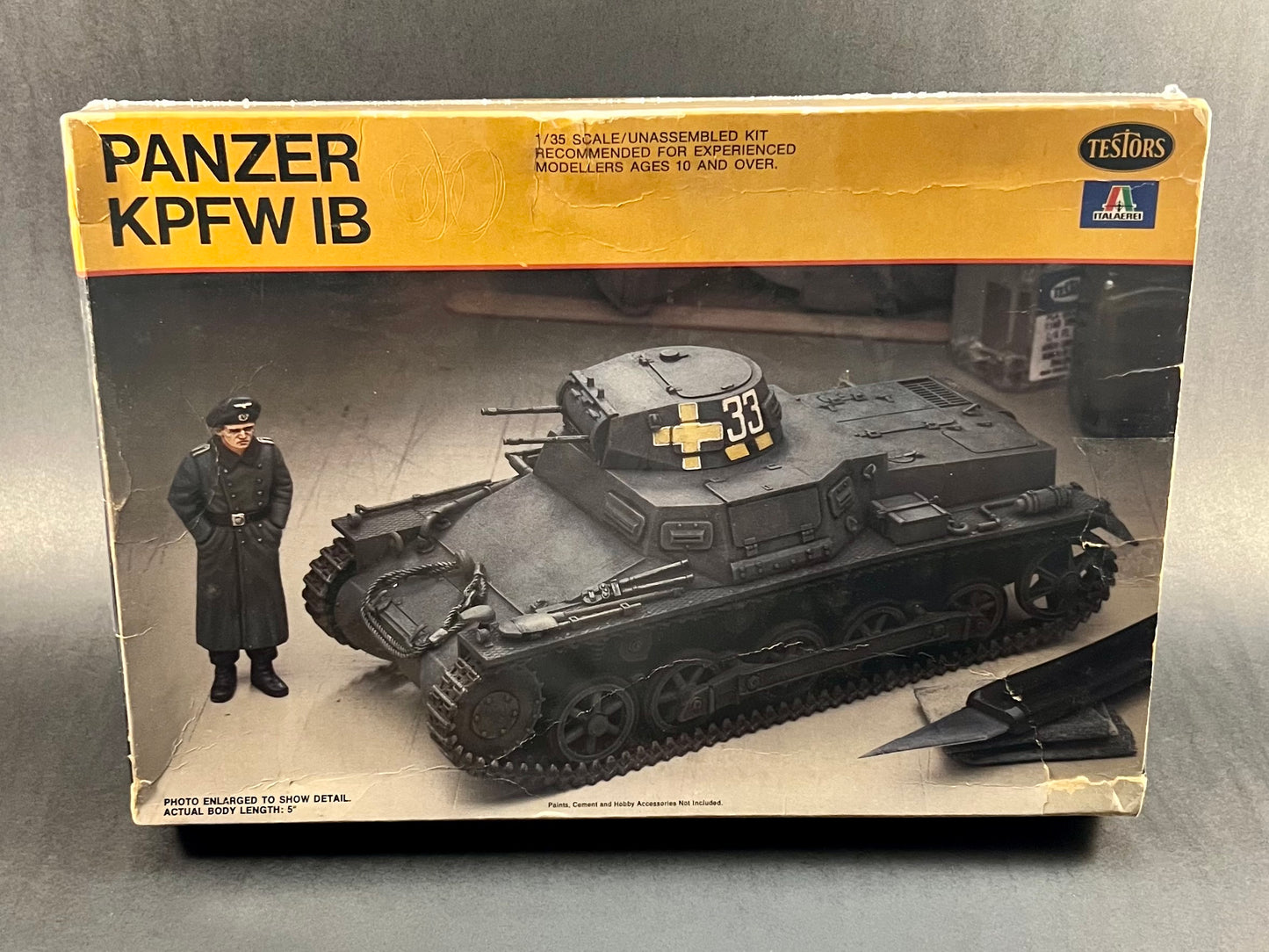 1980 Testors Italeri Model Kit 804 1:35 Scale Panzer KPFW IB