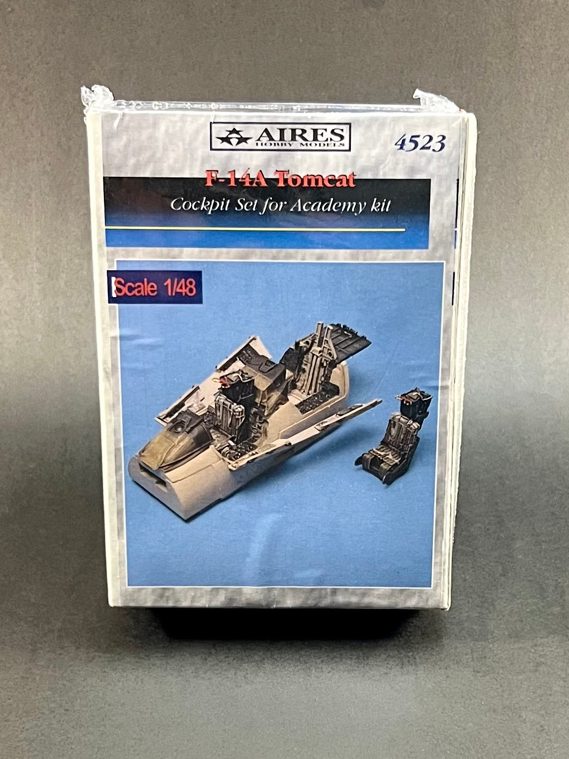 1988 Aires Hobby Model Upgrade 4523 1:48 Scale F-14A Tomcat Cockpit Set for Academy Kit