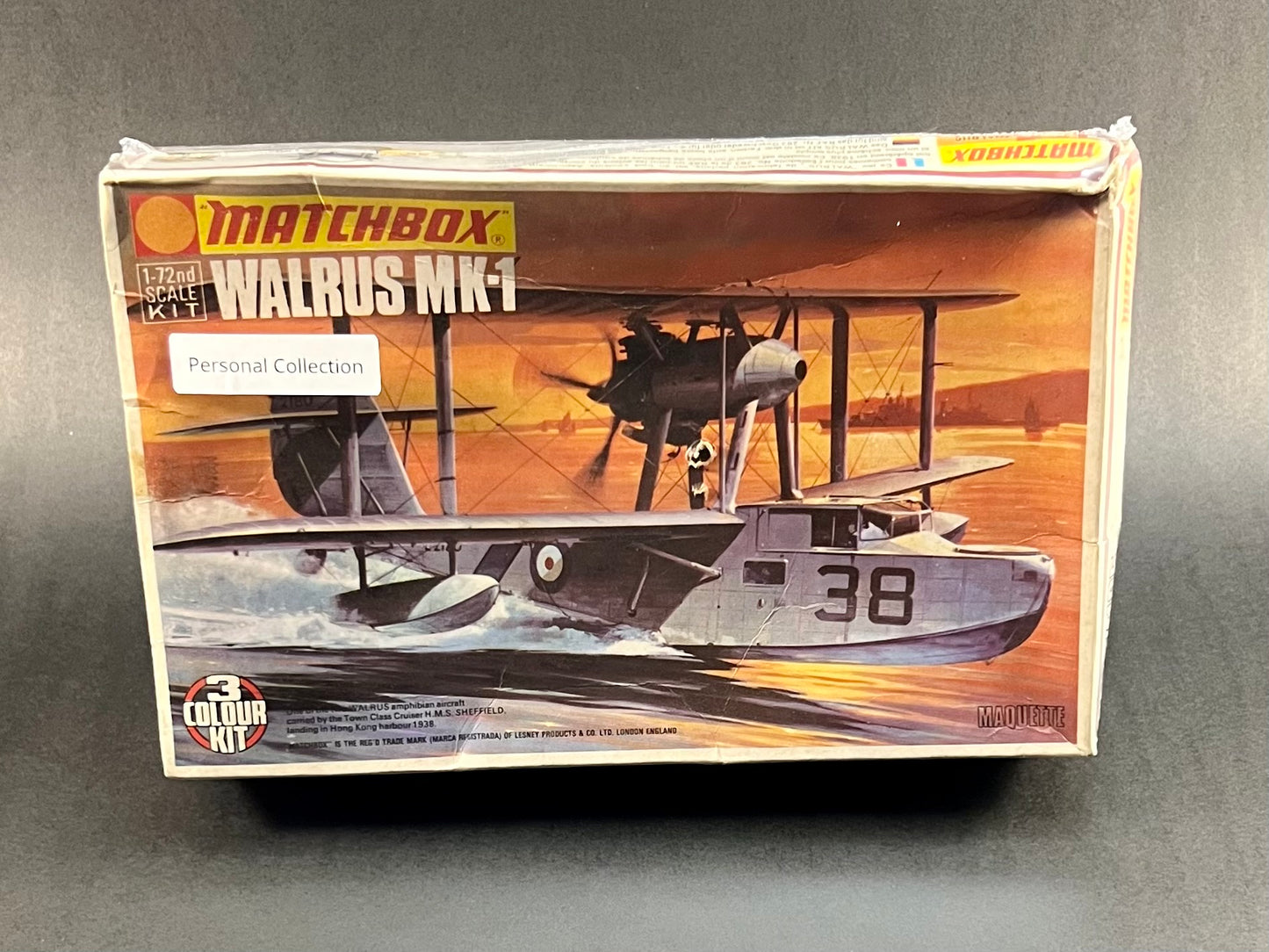 1974 Matchbox Model Kit PK-105 1:72 Scale Walrus MK-1