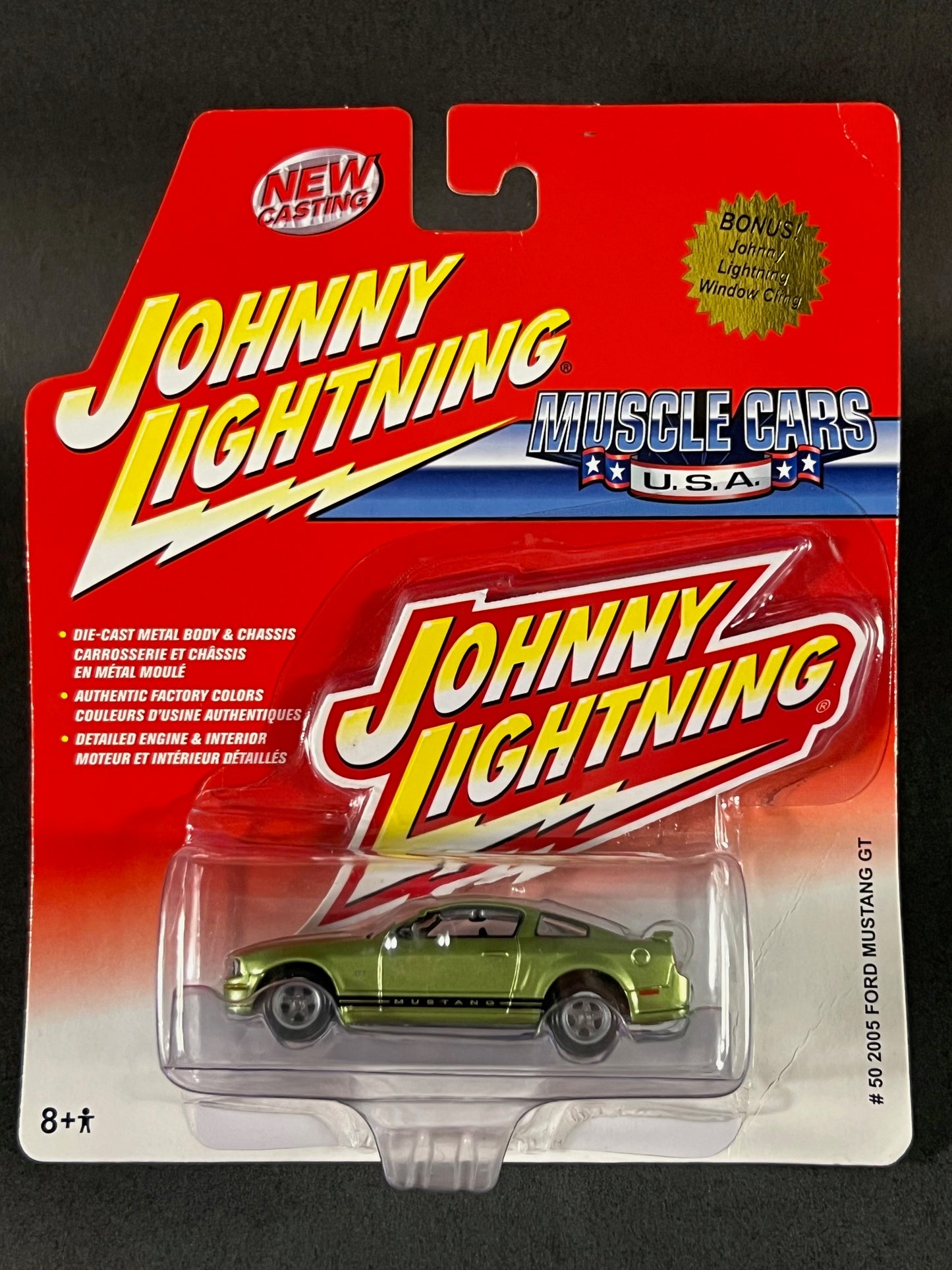 2005 Johnny Lightning Muscle Cars USA #50 2005 Ford Mustang GT, Green