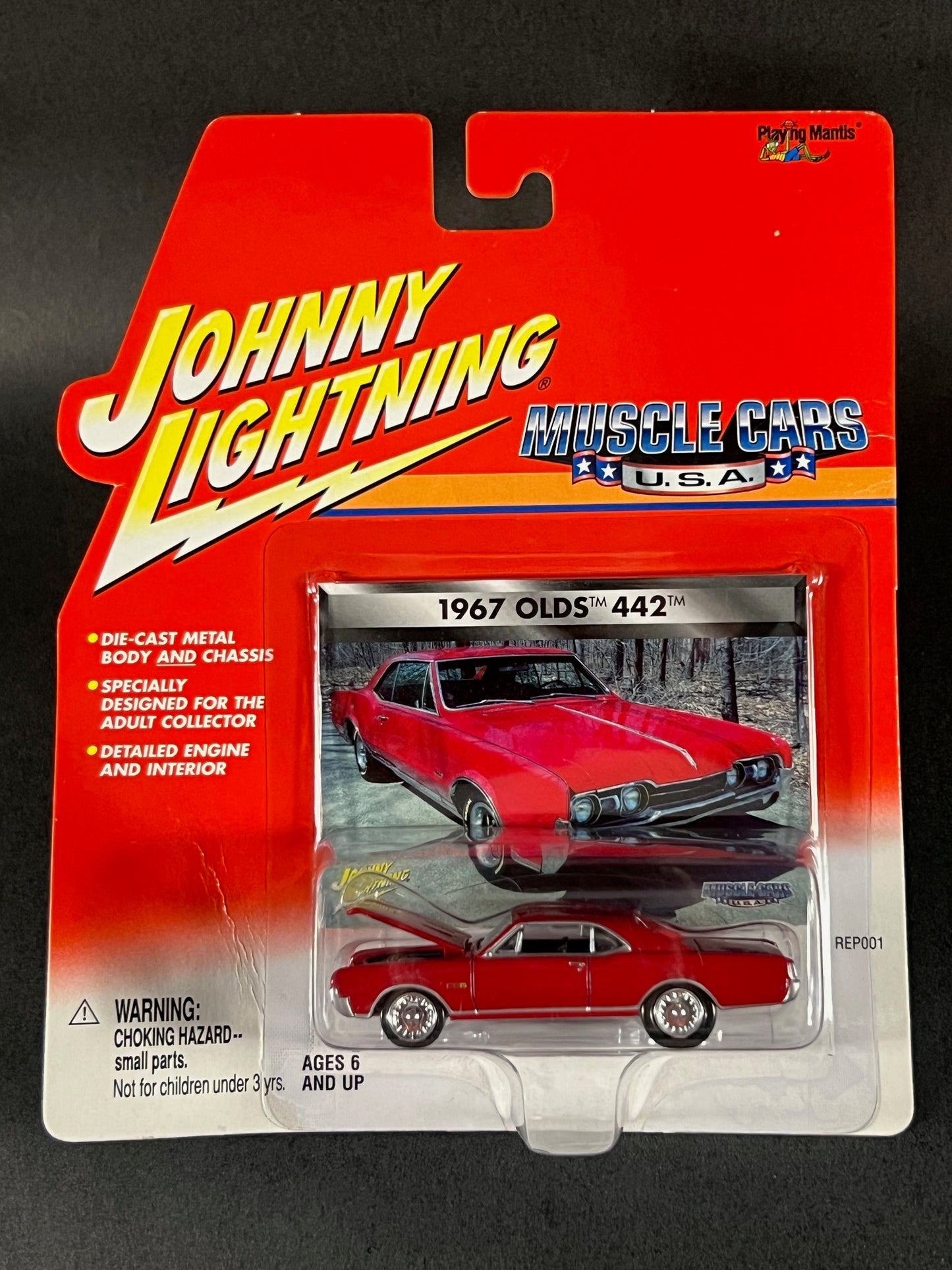 2000 Johnny Lightning Muscle Cars USA 1967 Olds 442, Red