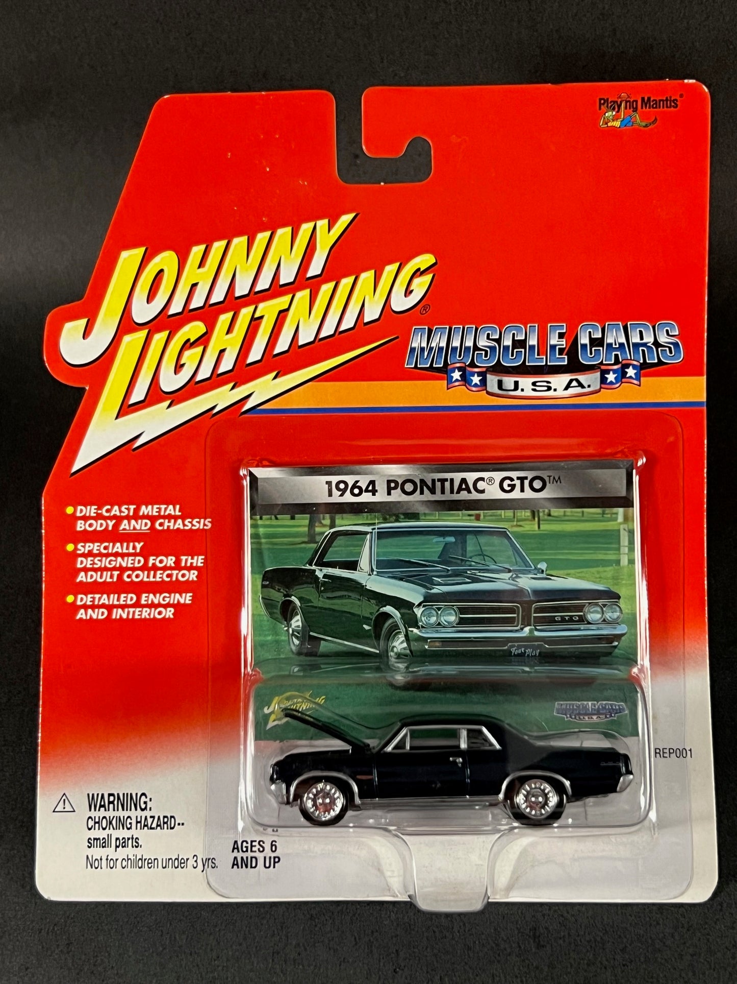 2000 Johnny Lightning Muscle Cars USA 1964 Pontiac GTO, Black