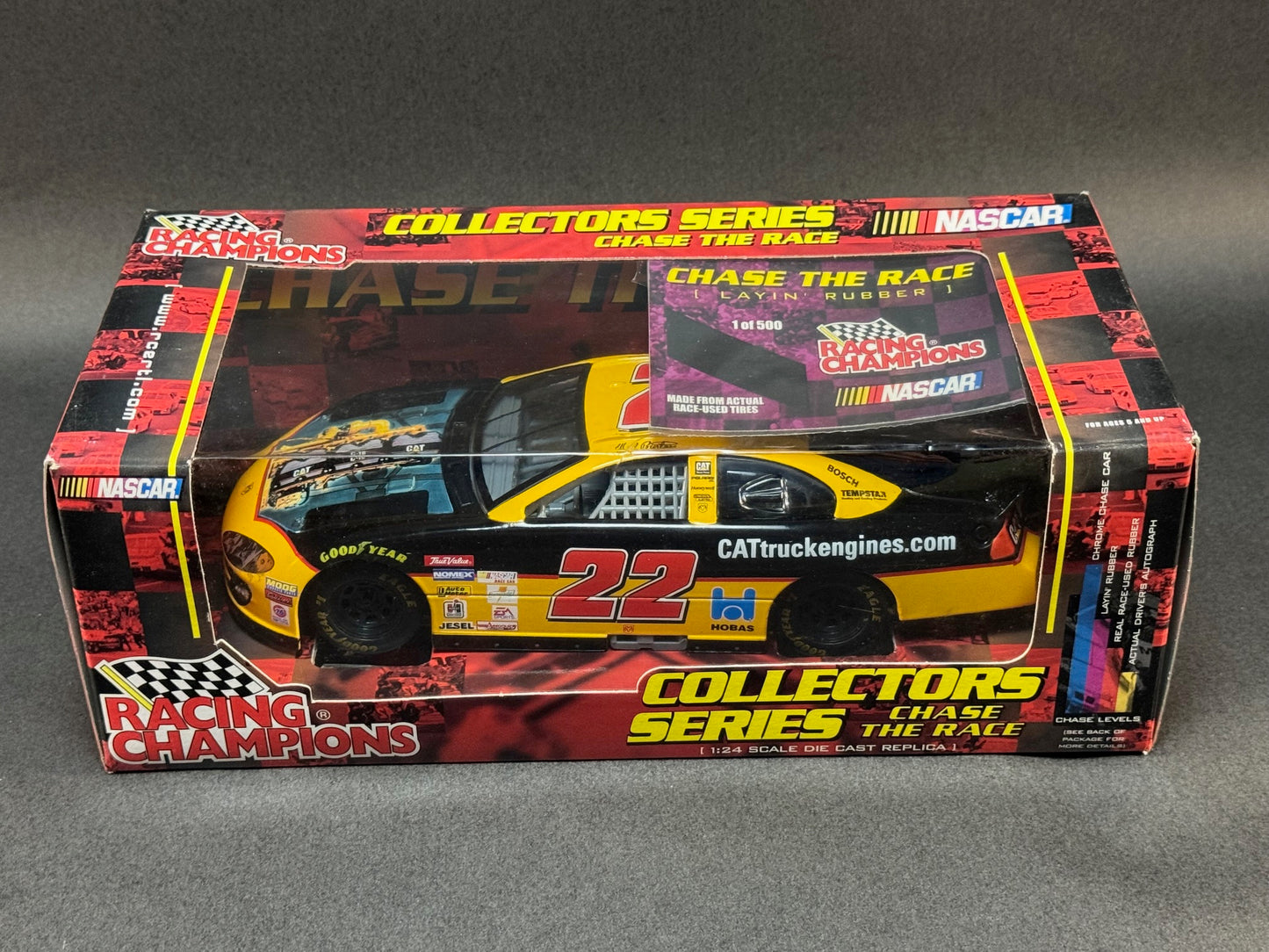 2001 Racing Champions 1:24 NASCAR Chase The Race Layin' Rubber Ward Burton