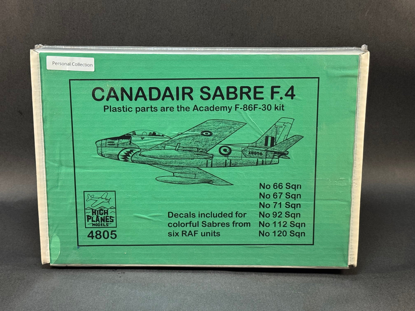 High Planes Kit 4805 1:48 Scale Canadair Sabre F.4