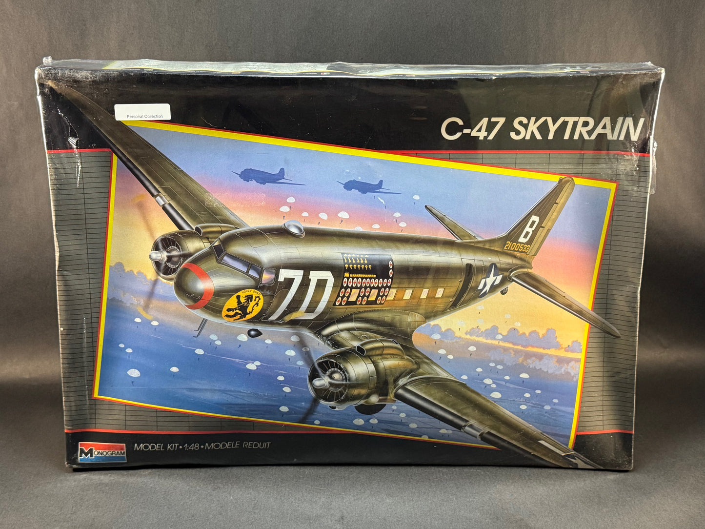 1989 Monogram Model Kit 5607 1:48 Scale C-47 Skytrain