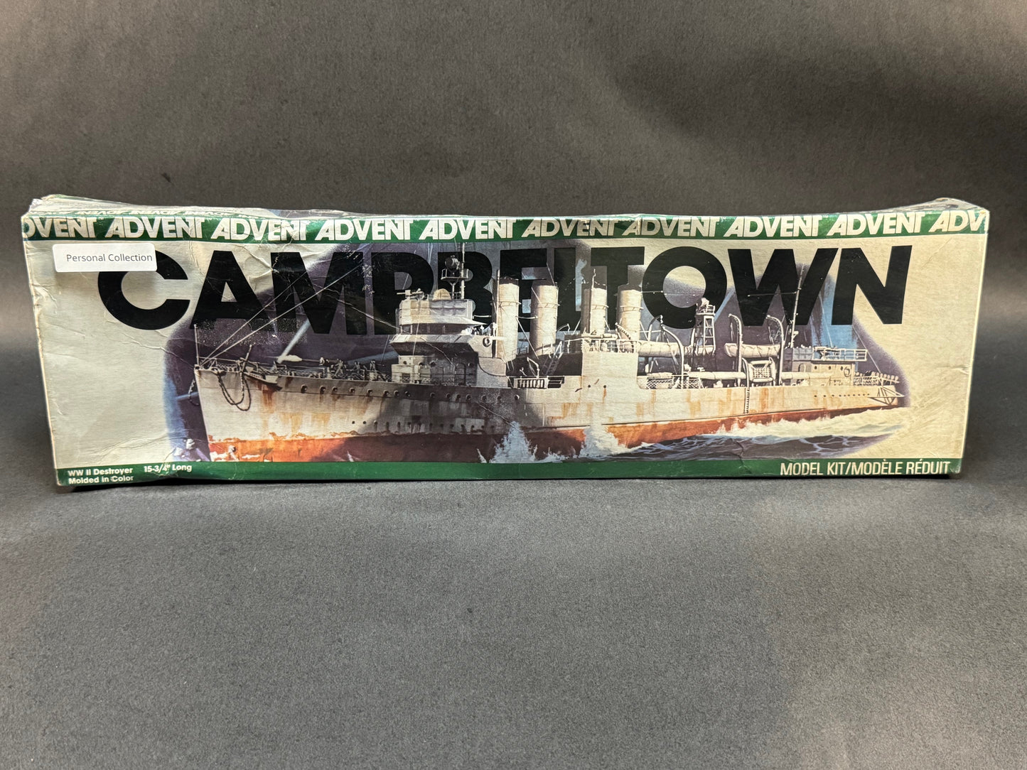 1979 Advent Model Kit 2502 1:240 Scale Campbeltown WWII Destroyer