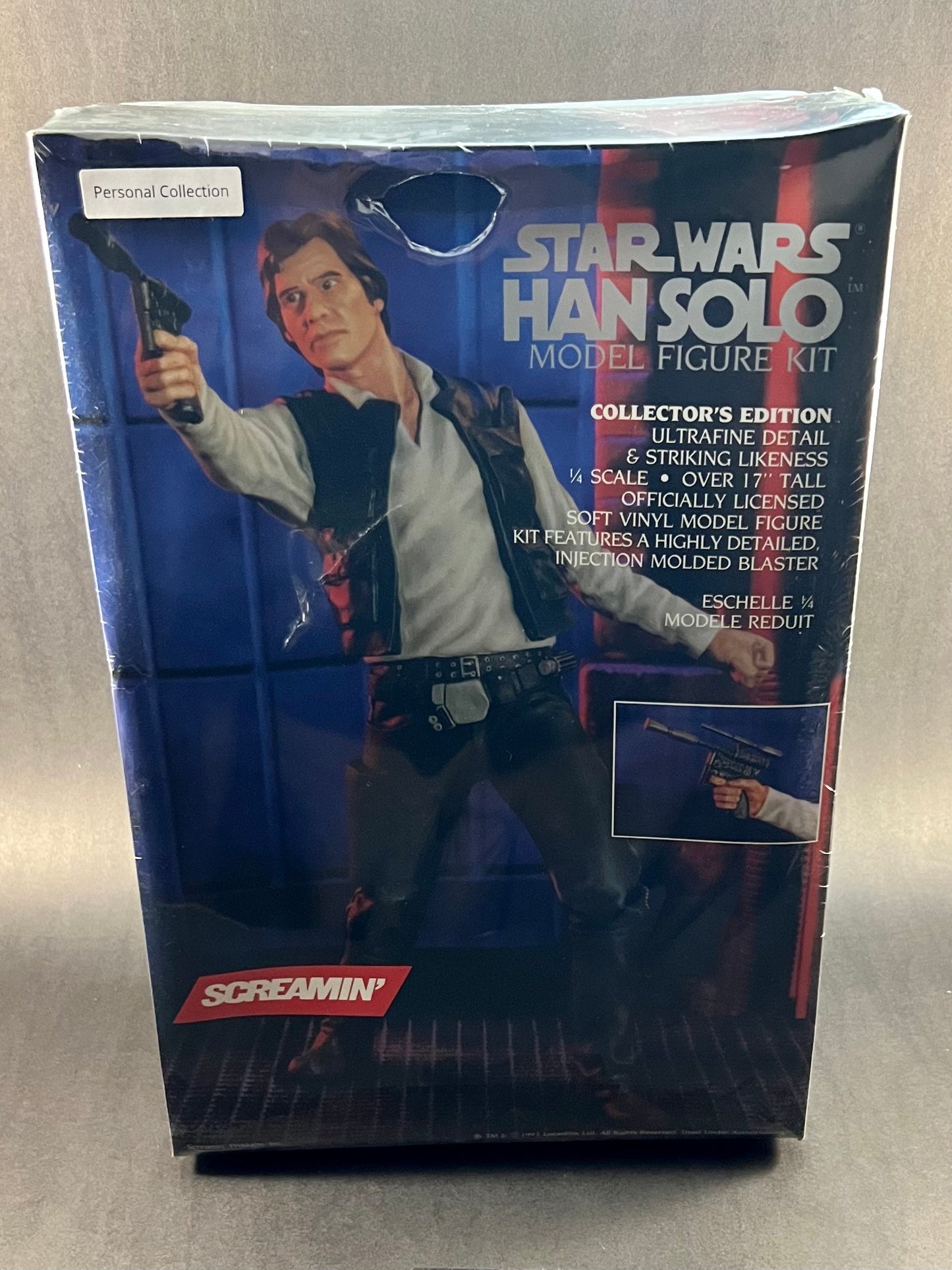 1993 Screamin' Products Model Kit 3400 1/4" Scale Star Wars Han Solo