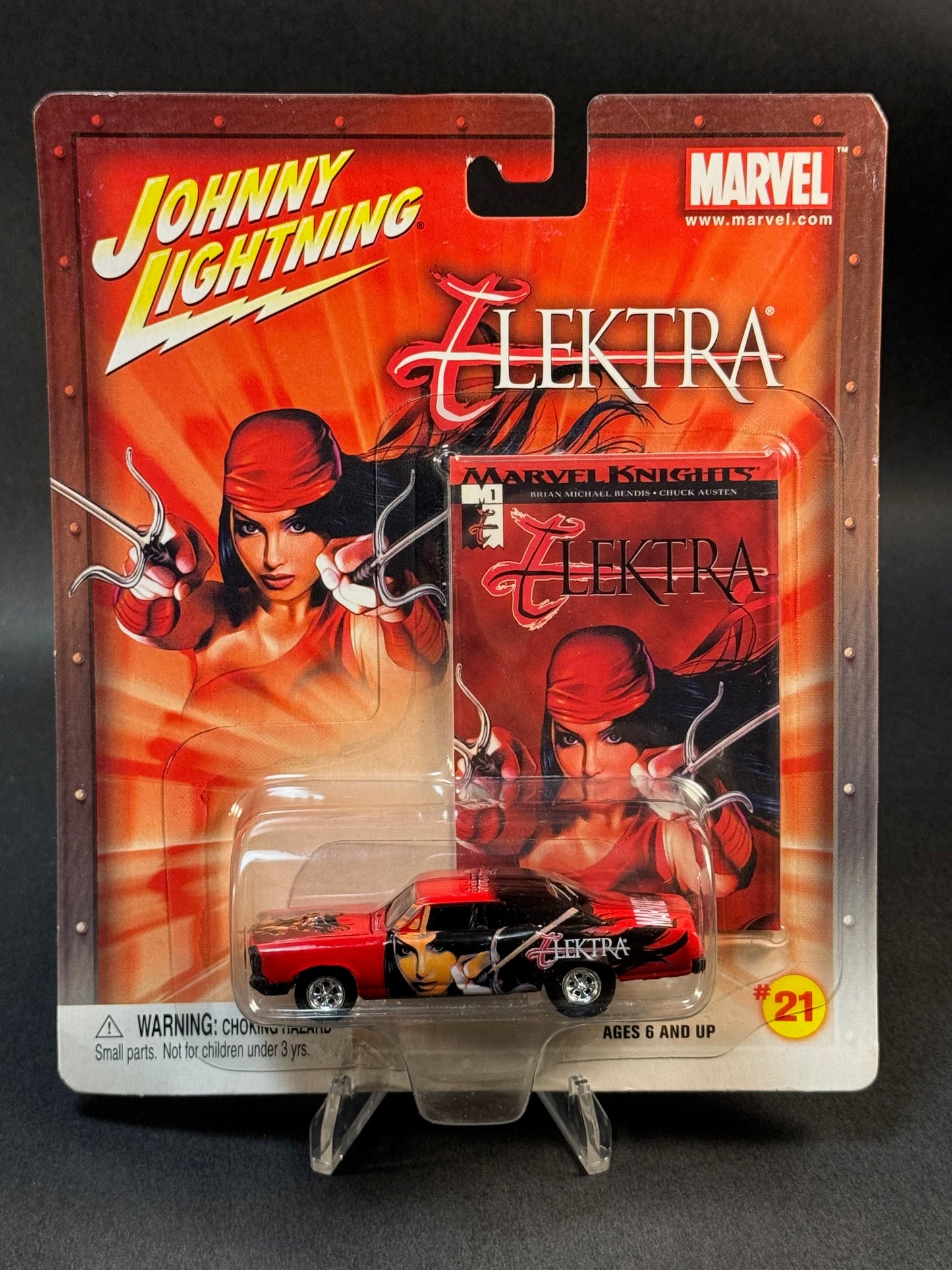 2003 Johnny Lightning Elektra #21 1967 Pontiac GTO, Red and Black