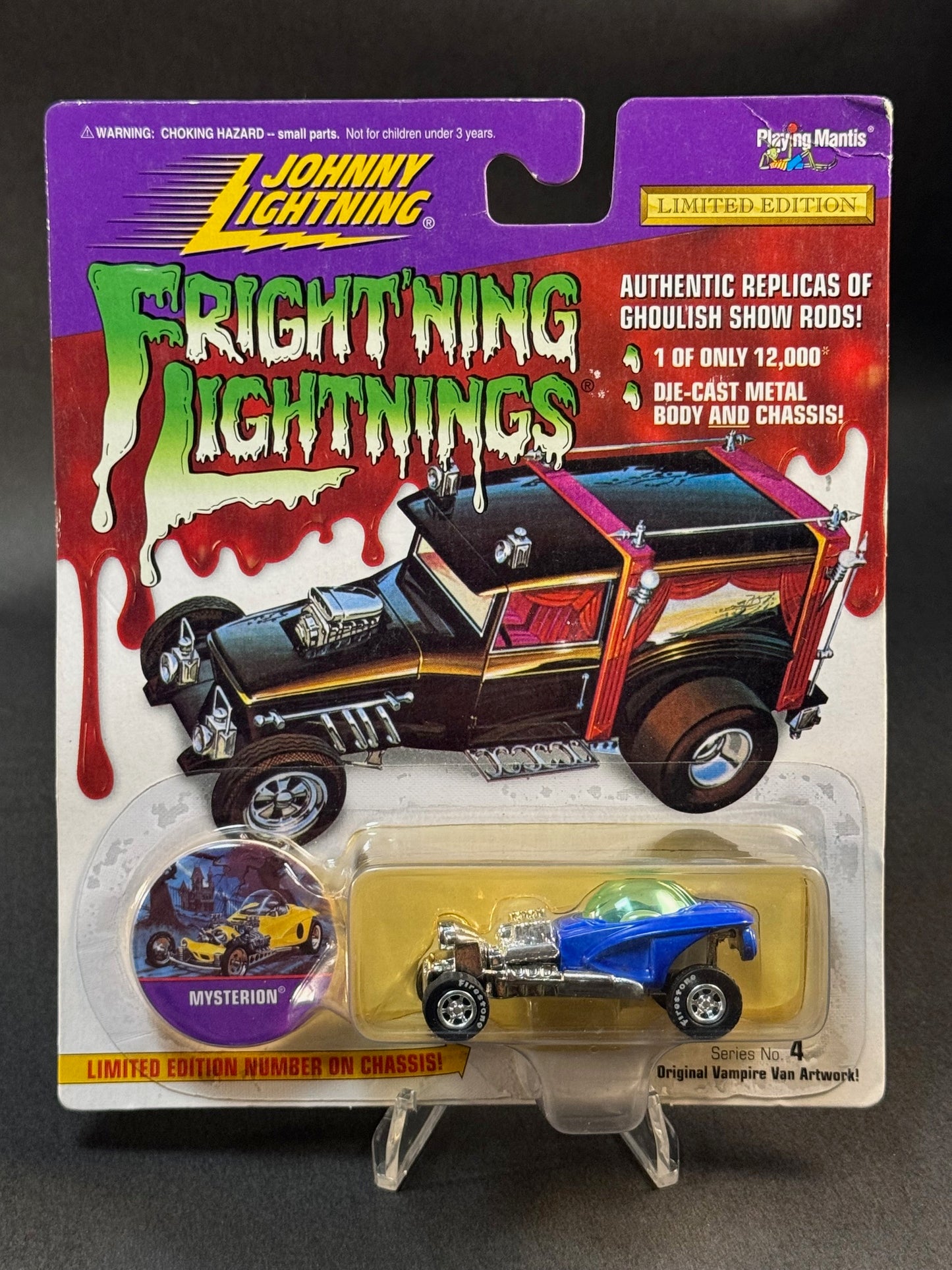 1997 Johnny Lightning Fright'ning Lightnings Series 4 Mysterion, Blue