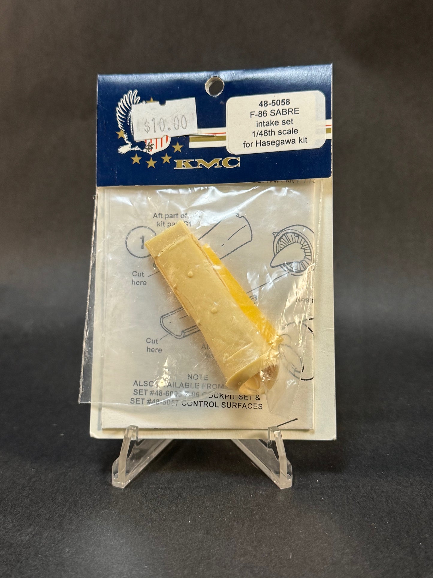 1998 KMC 48-5058 1:48 Scale F-86 Sabre Intake Set for Hasegawa Kit