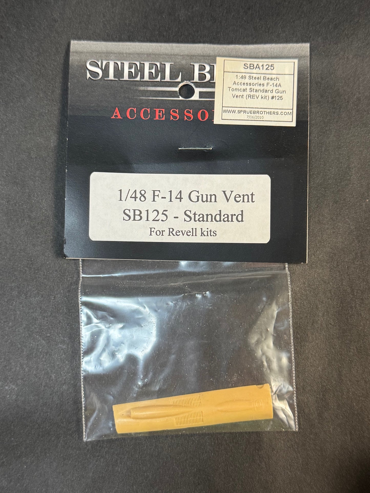2006 Steel Beach SB125 1:48 Scale F-14 Gun Vent for Revell Kits