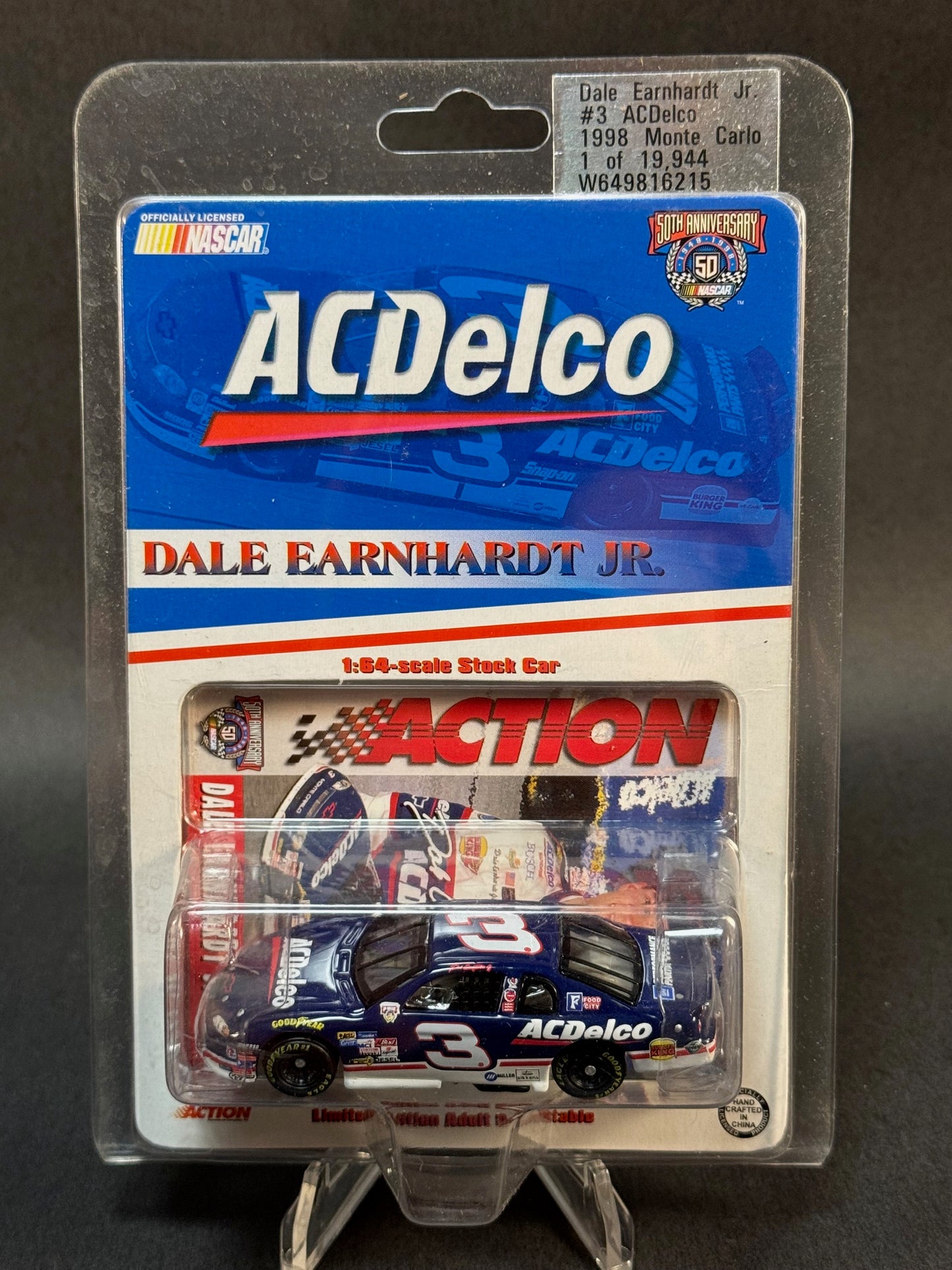 1998 Action NASCAR 50th Dale Earnhardt Jr. 3 AC Delco, Blue