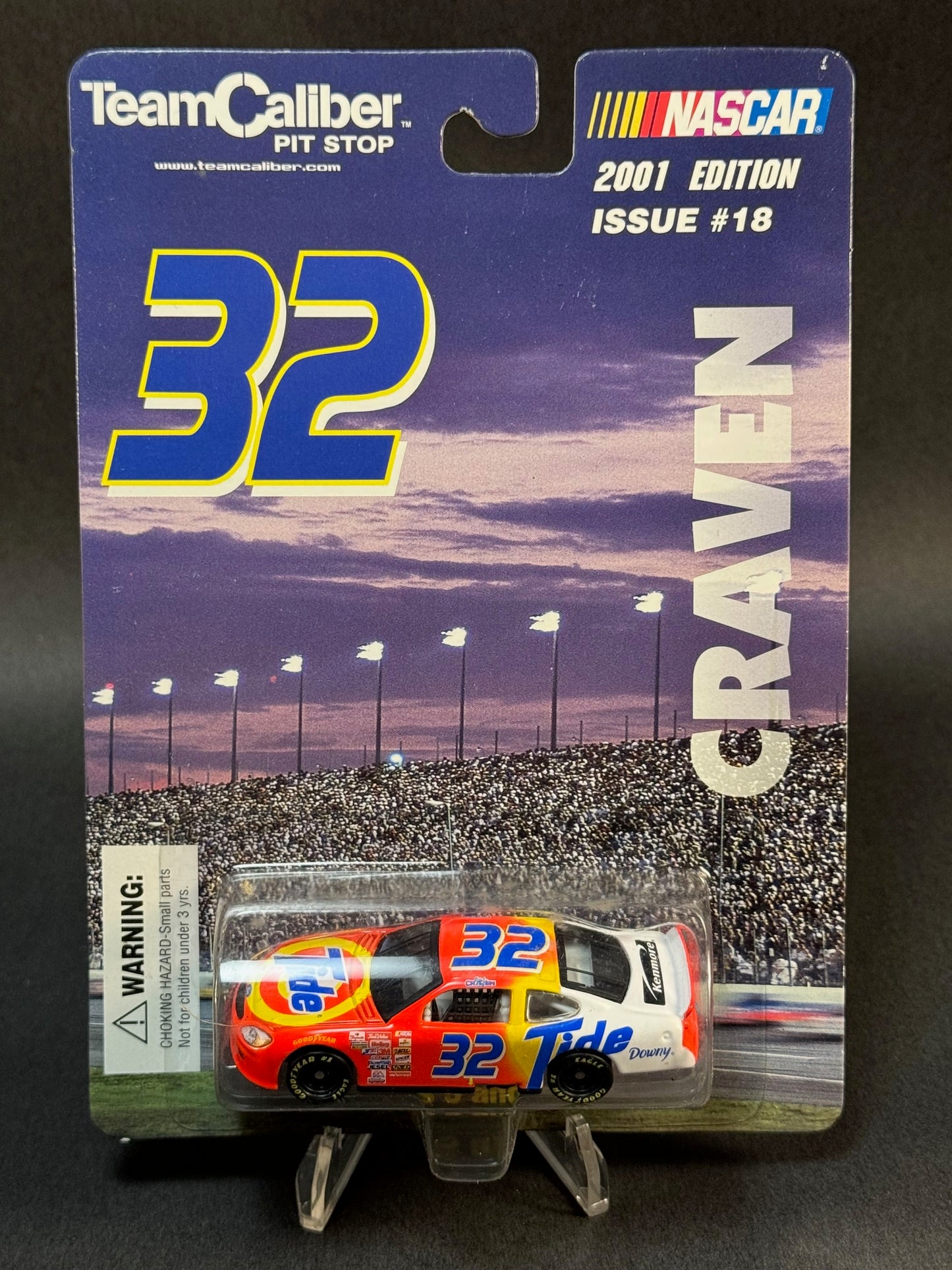 2001 Team Caliber Pit Stop NASCAR Issue #18 Ricky Craven 32, Orange and White
