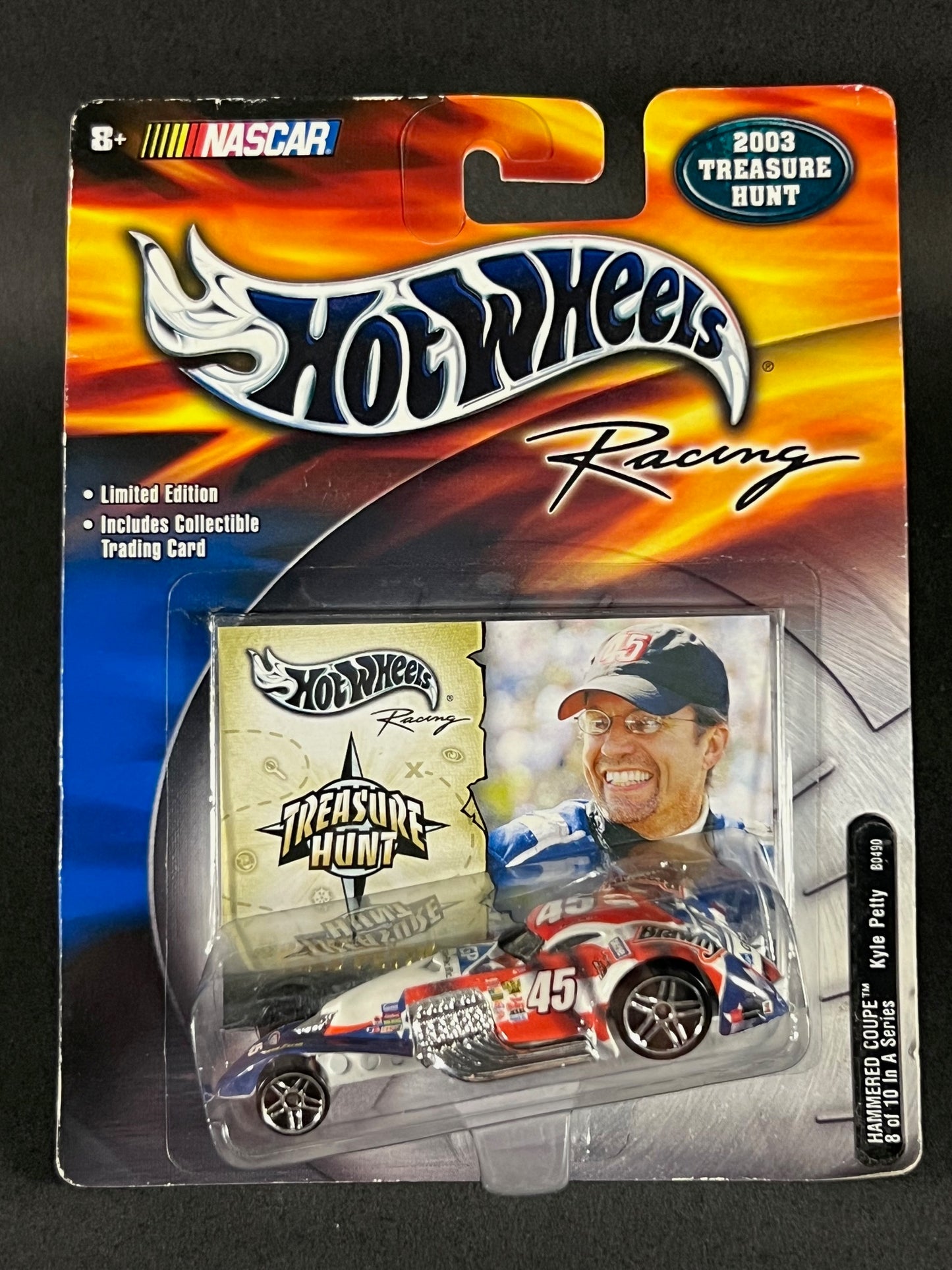 2000 Hot Wheels Racing 2003 NASCAR Hammered Coupe Series #8 Kyle Petty Treasure Hunt