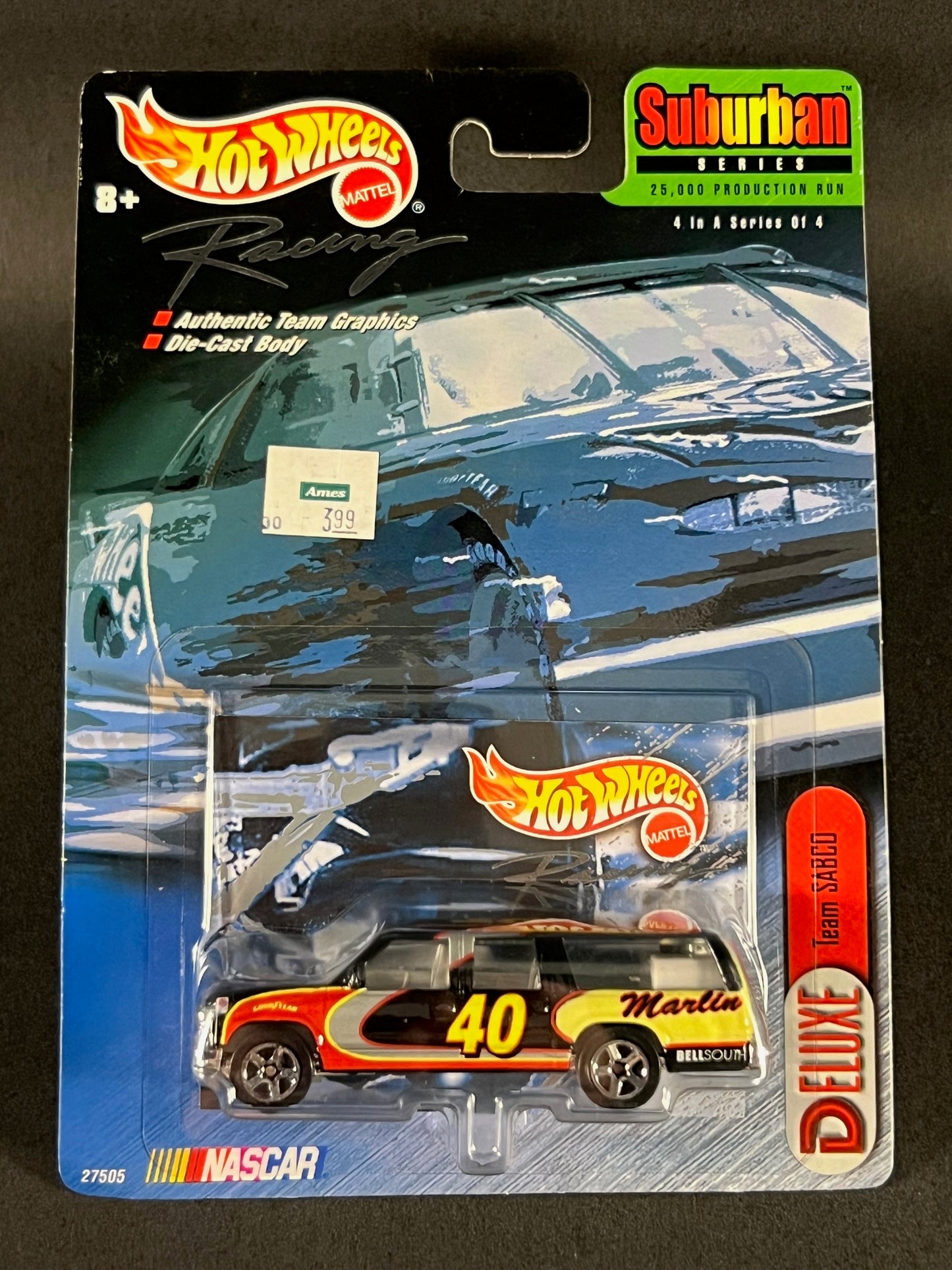 Hot Wheels Racing 1999 Suburban Series #4 Team SABCO NASCAR 40, Black