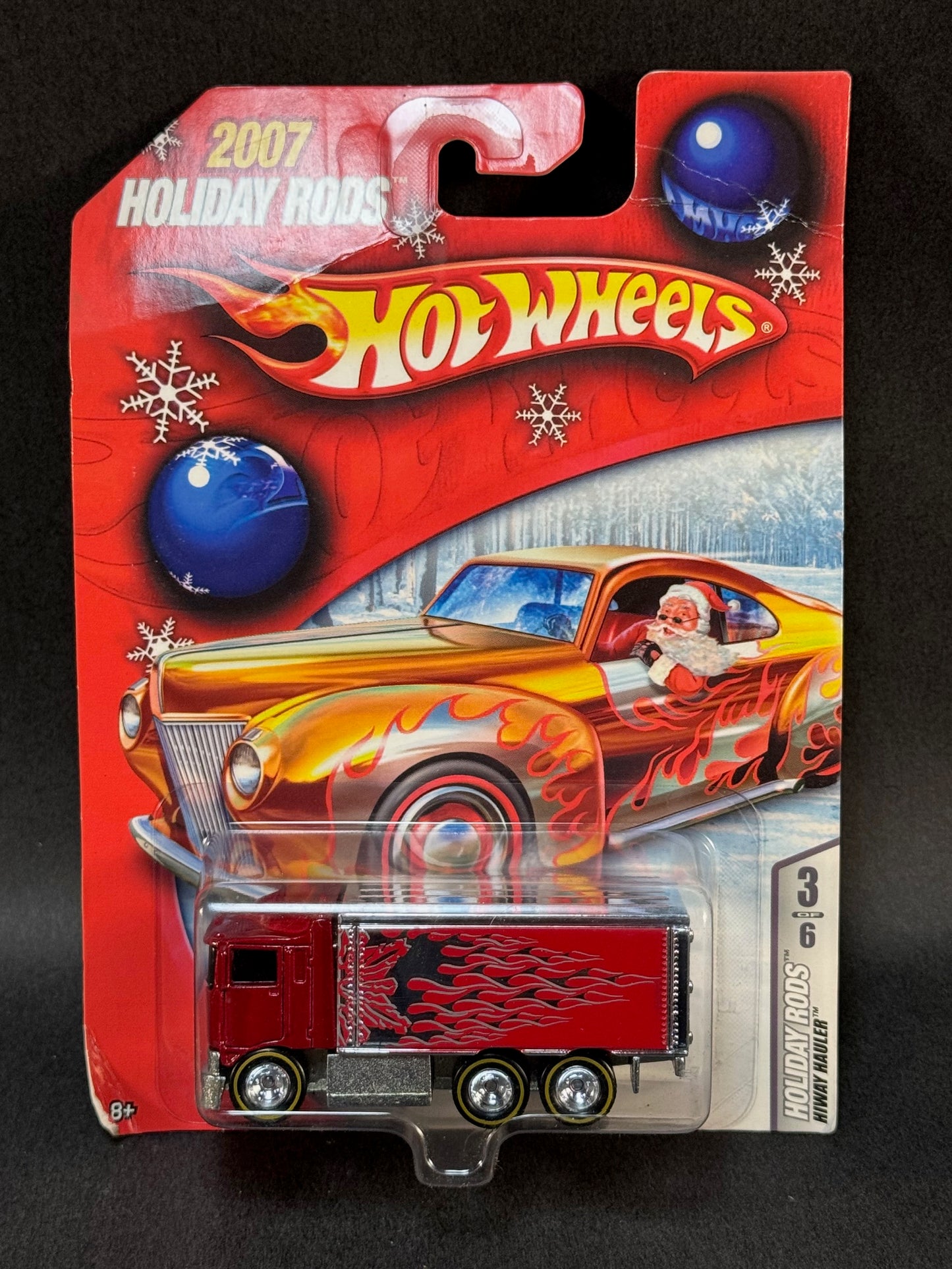 2007 Hot Wheels Holiday Rods #3 HiWay Hauler, Red