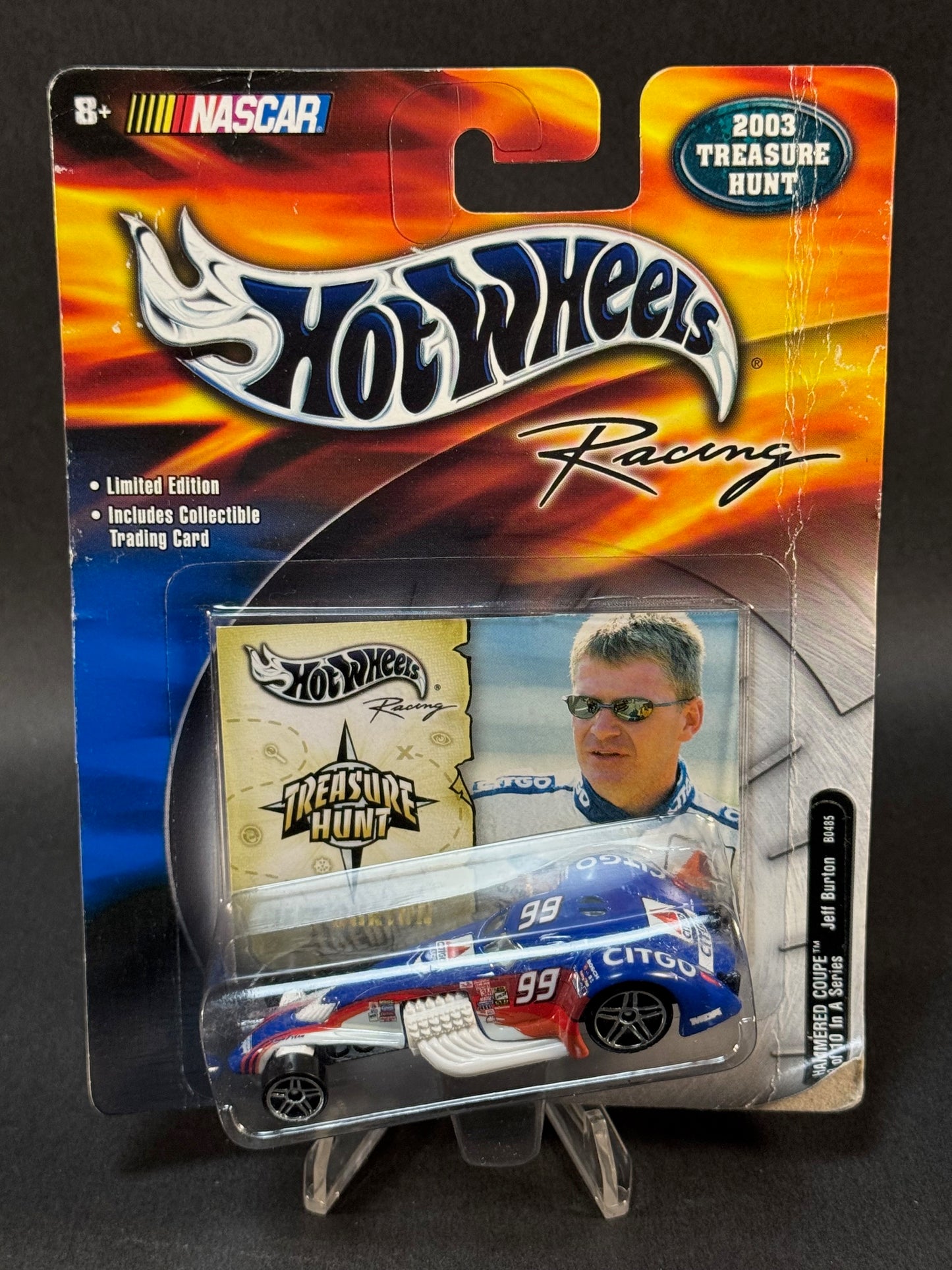 2000 Hot Wheels Racing 2003 NASCAR Hammered Coupe Series #3 Jeff Burton Treasure Hunt