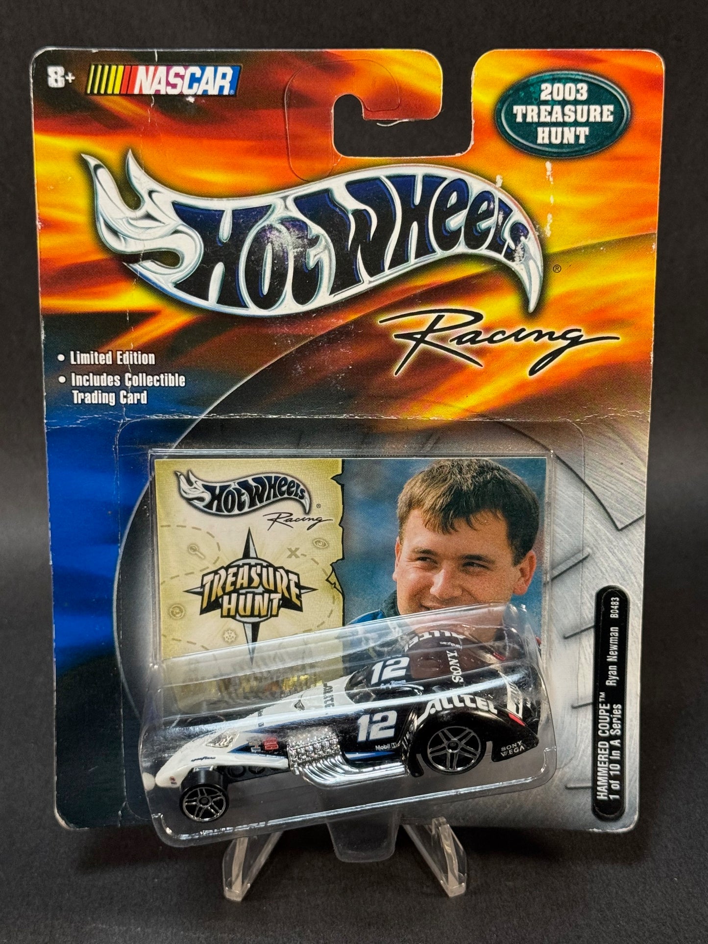 2000 Hot Wheels Racing 2003 NASCAR Hammered Coupe Series #1 Ryan Newman Treasure Hunt