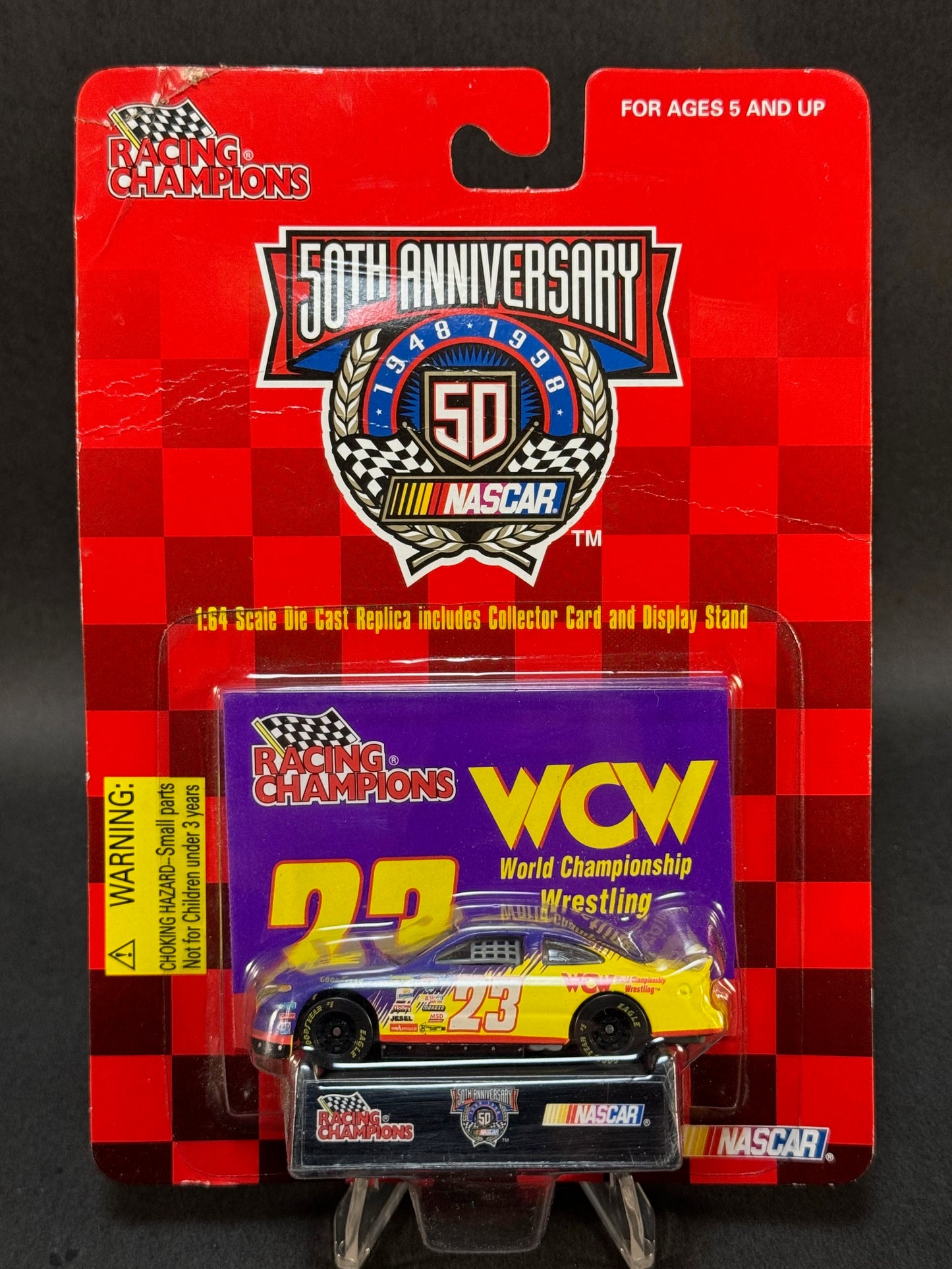 1998 Racing Champions NASCAR 50th Anniversary WCW #23, Purple and Yellow