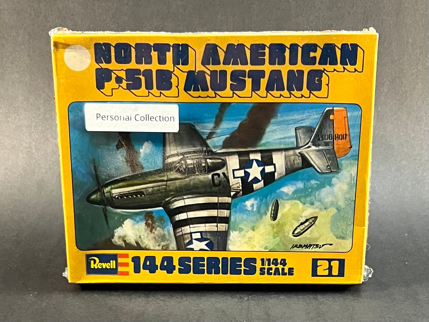 1973 Revell Model Kit H-1021 1:144 Scale North American P-51B Mustang