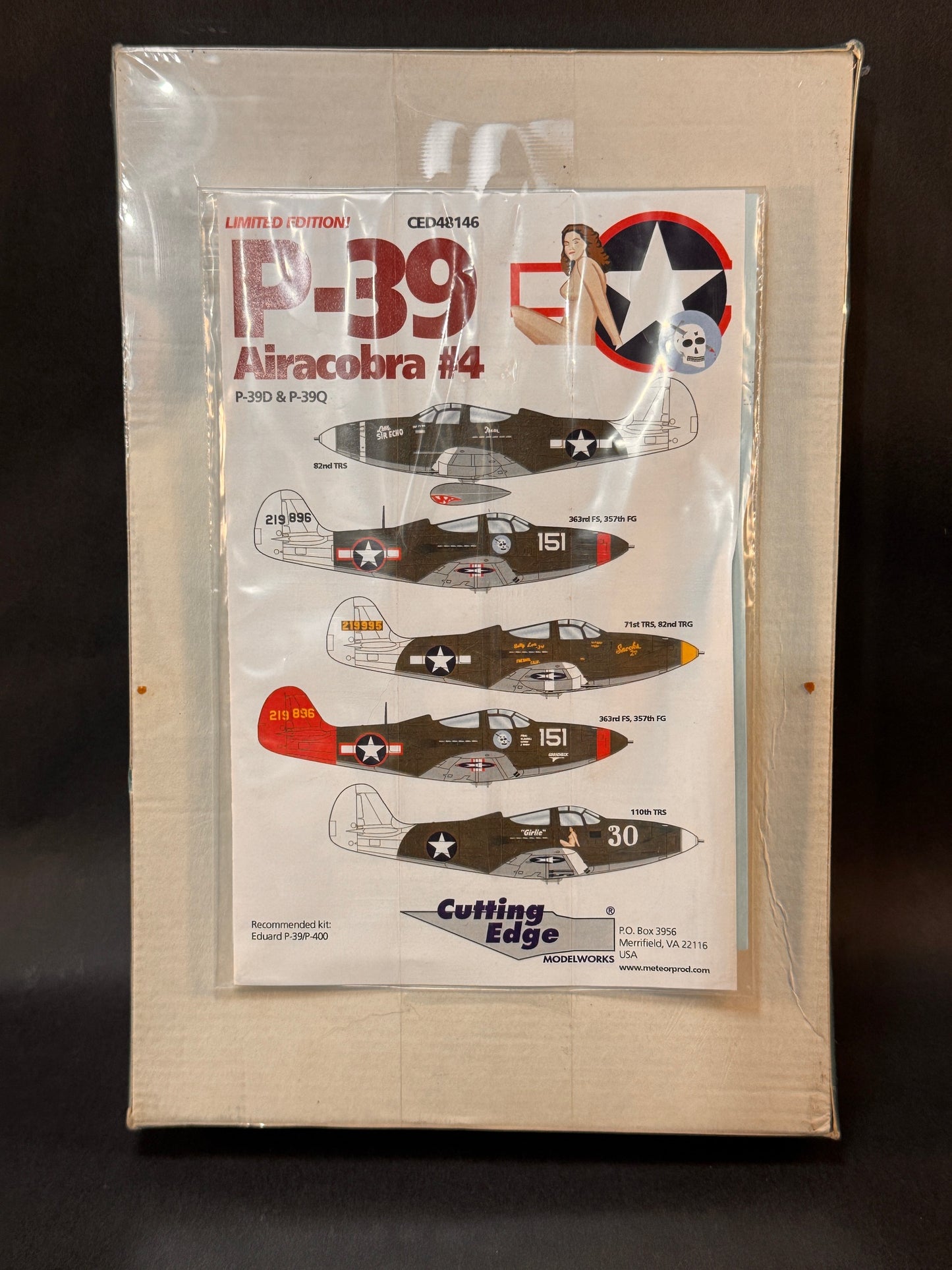 Eduard Model Kit 8065 1:48 Scale P-39 Q Airacobra w/Extra Decals