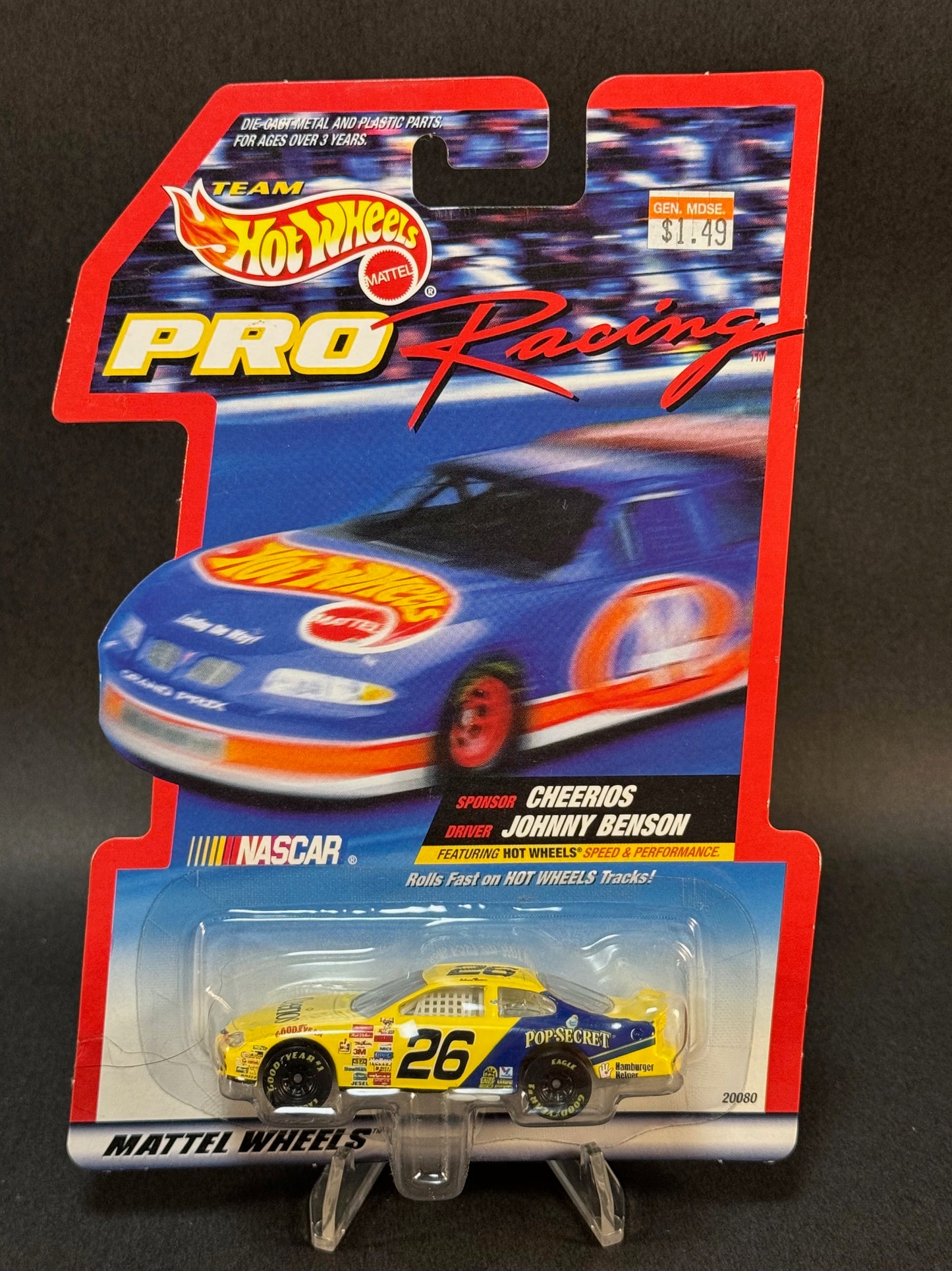 1997 Team Hot Wheels Pro Racing NASCAR Cheerios, Johnny Benson