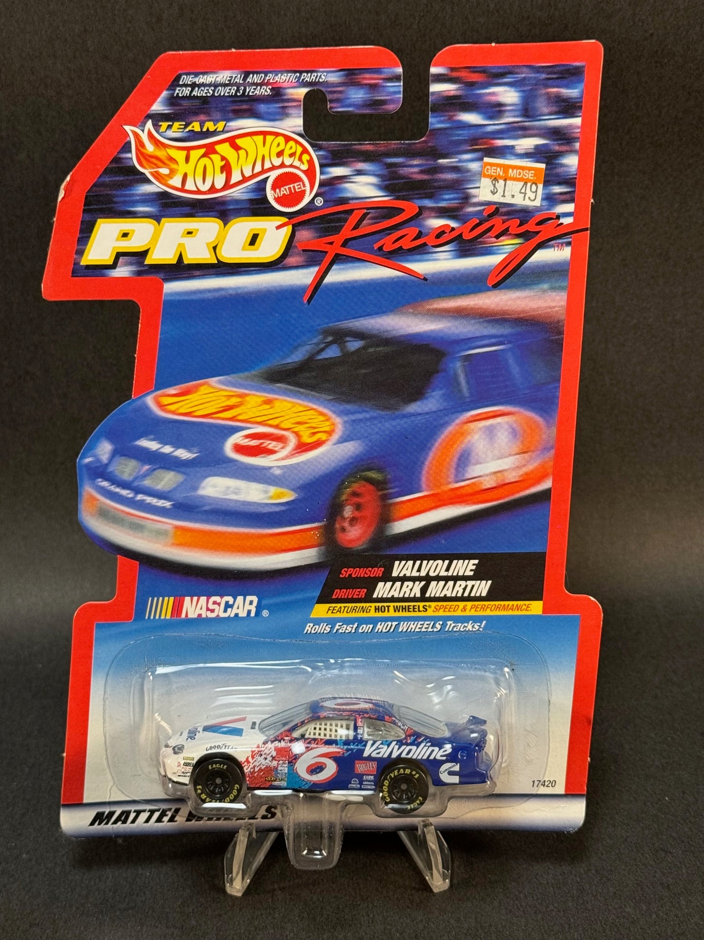 1997 Team Hot Wheels Pro Racing NASCAR Valvoline, Mark Martin