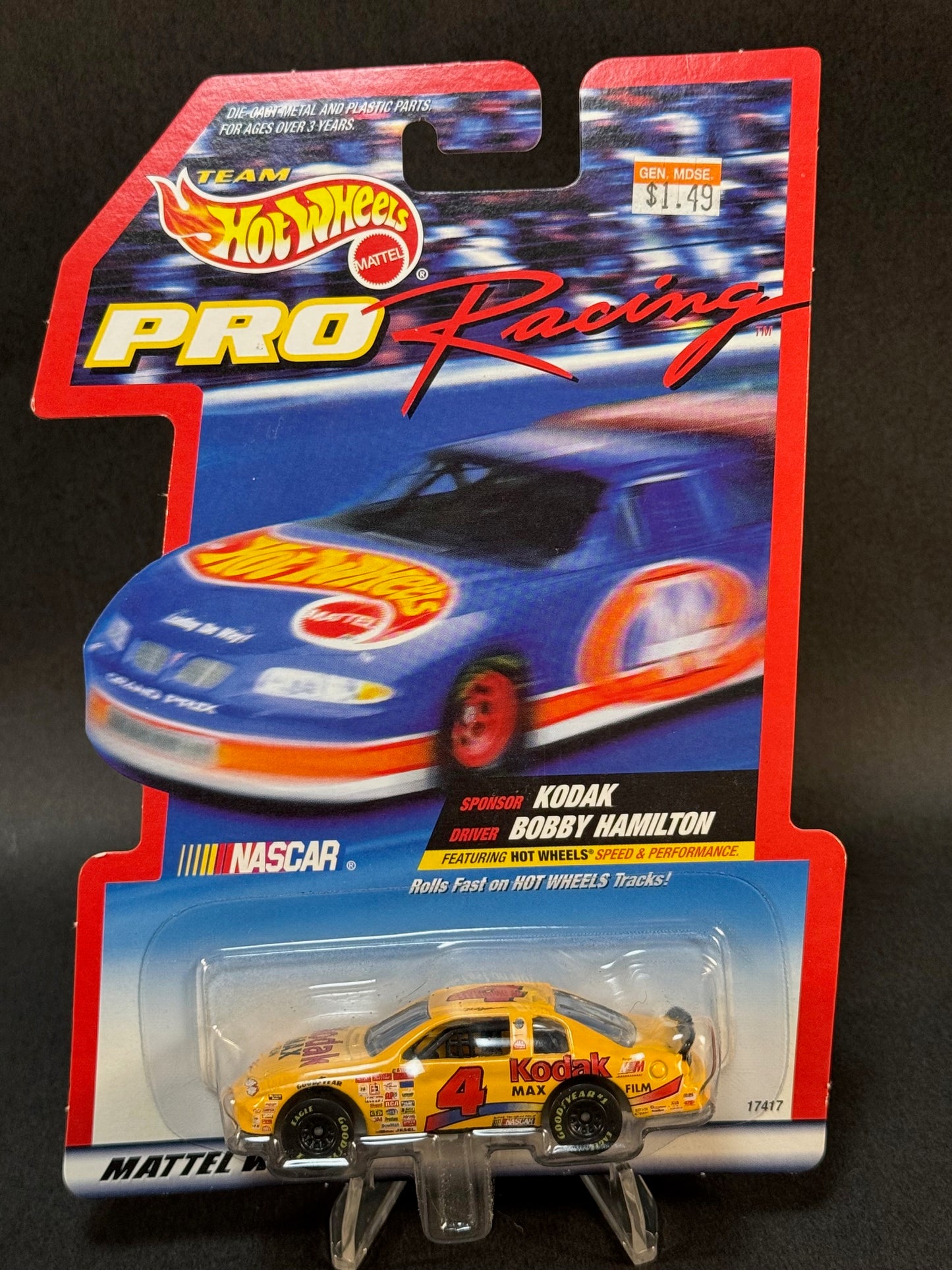 1997 Team Hot Wheels Pro Racing NASCAR Kodak, Bobby Hamilton