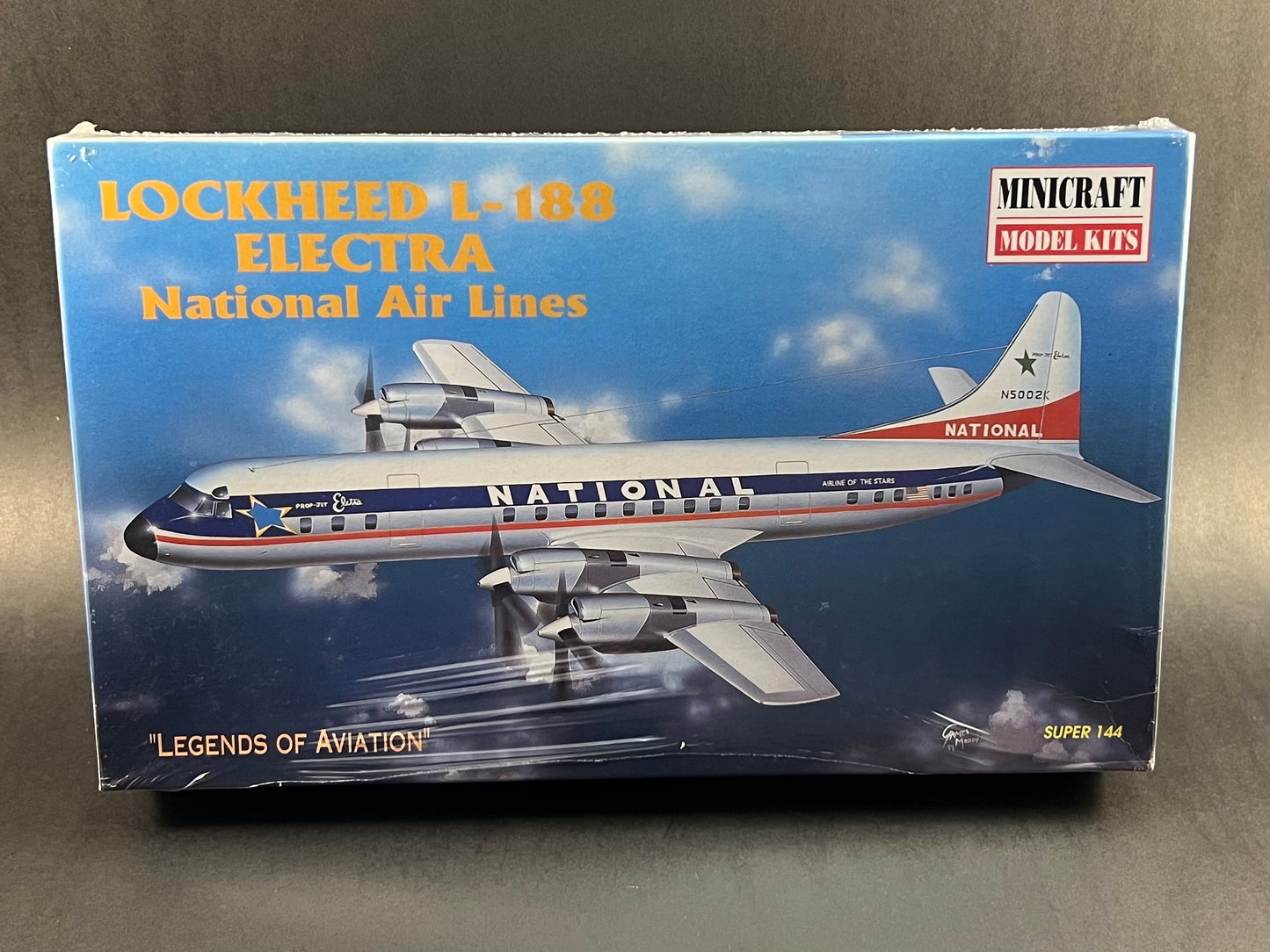 1999 MiniCraft Model Kit 14461 1:144 Scale Lockheed L-188 Electra National Air lines