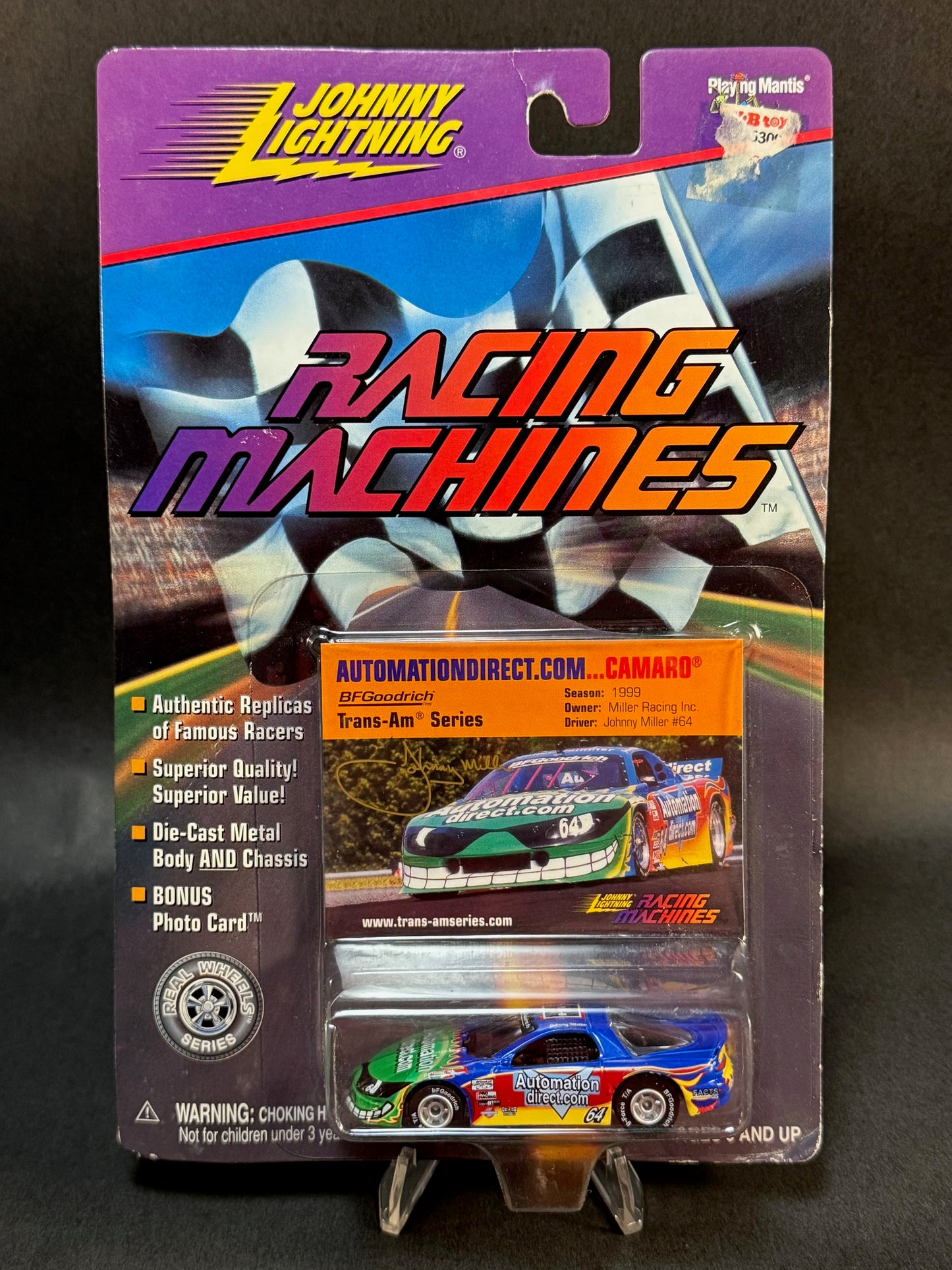 1999 Johnny Lightning Racing Machines AutomationDirect.com Camaro, Rainbow