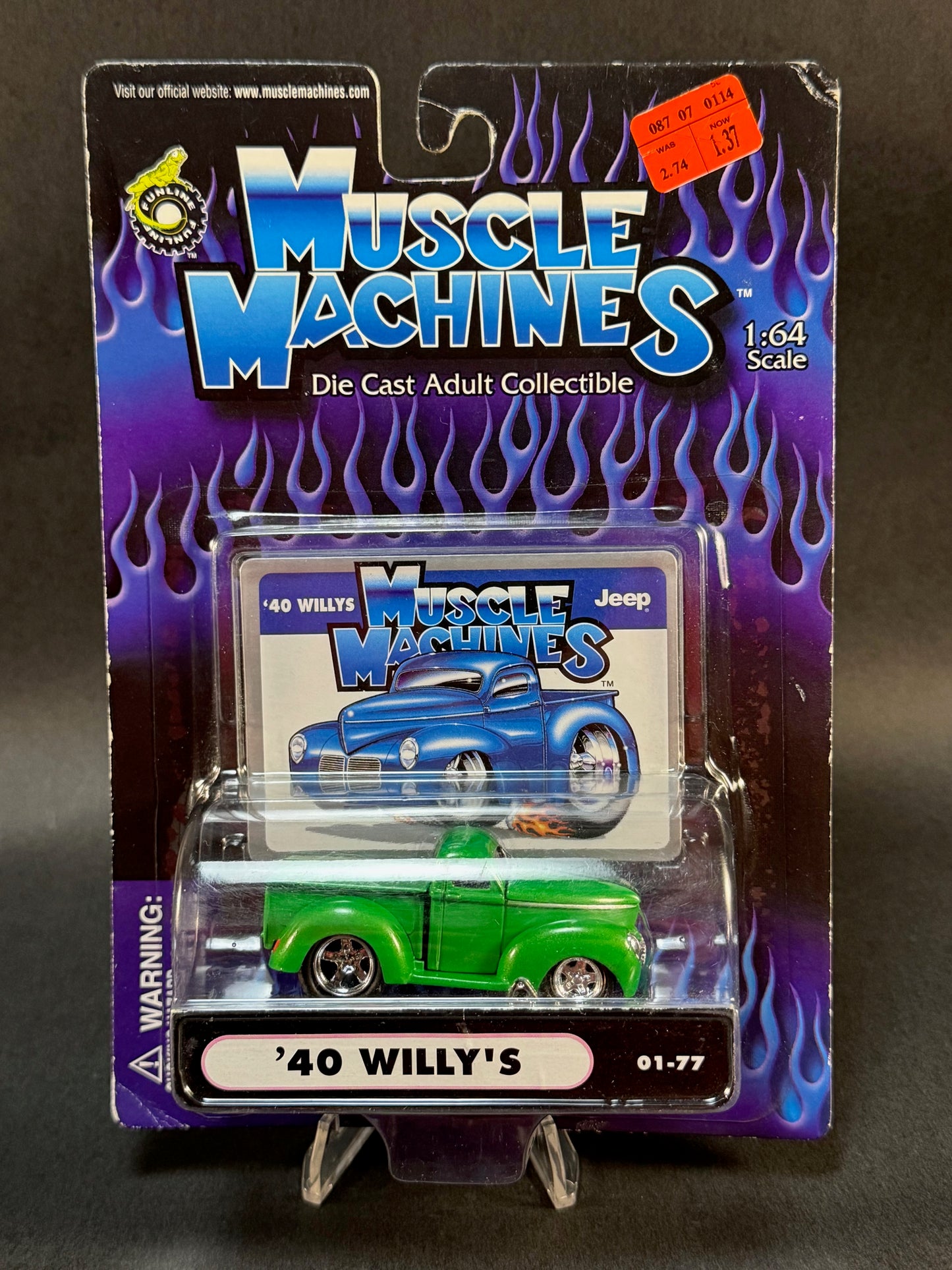 2001 Muscle Machines Series 1 01-77 '40 Willy's, Green