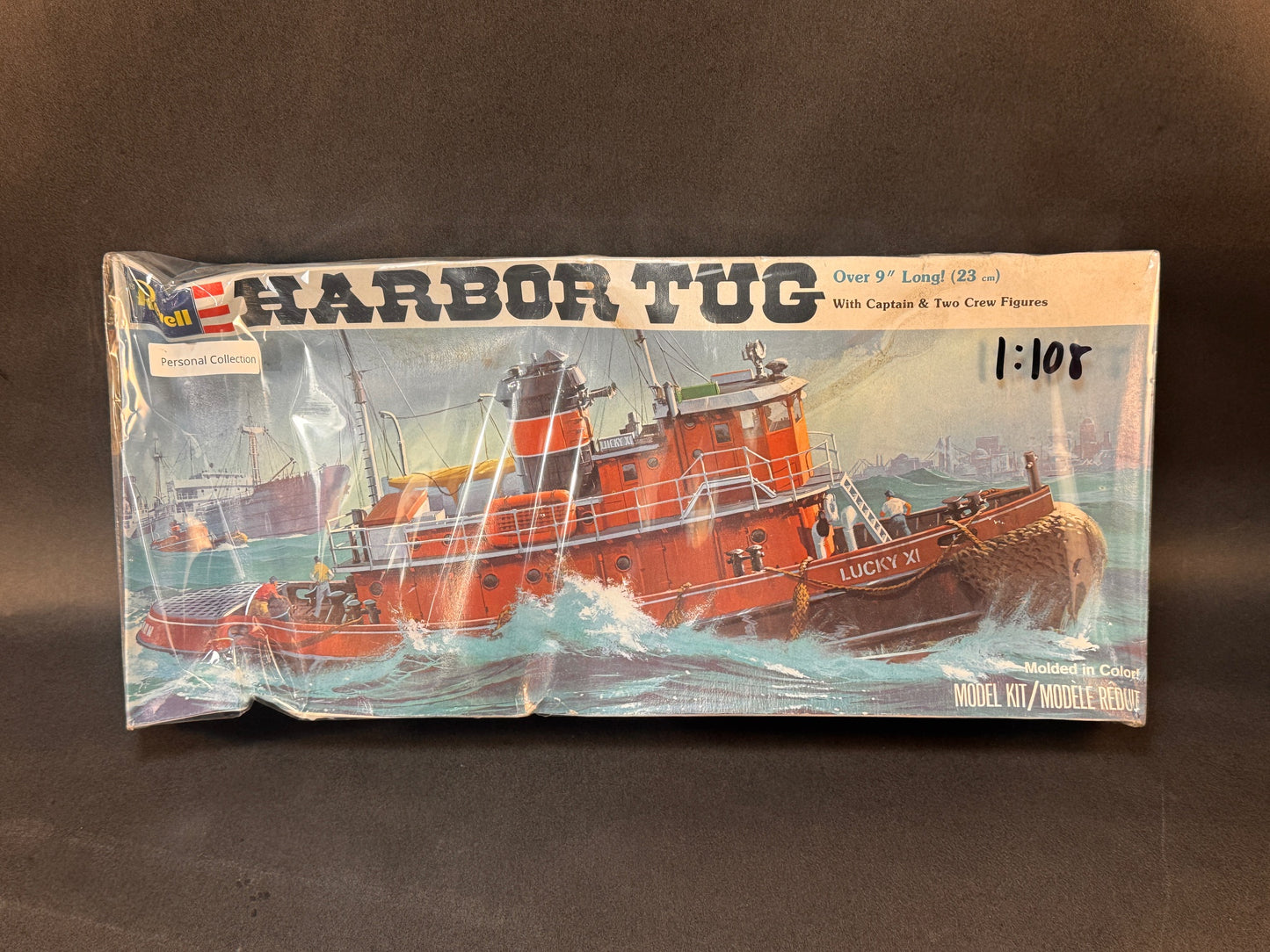 Revell Model Kit 5001 1:108 Scale Harbor Tug with Captain & Two Crew Figures
