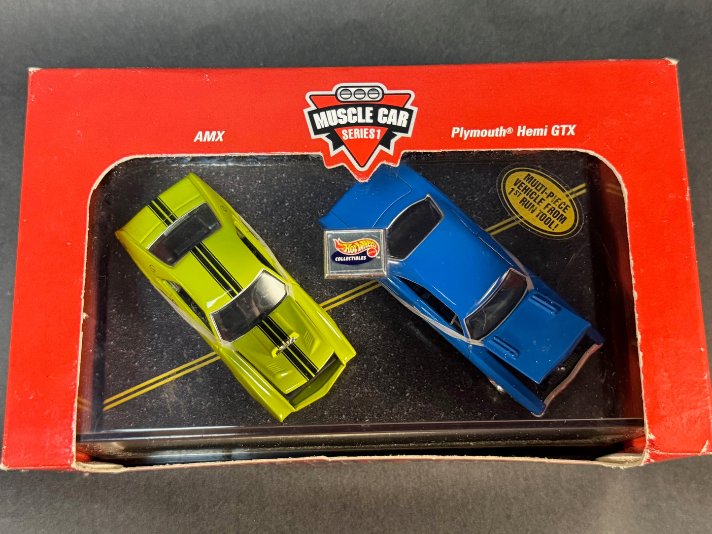 1998 Hot Wheels Collectibles 30th Anniversary of '69 Muscle Cars 2 Pack AMX & Plymouth Hemi GTX