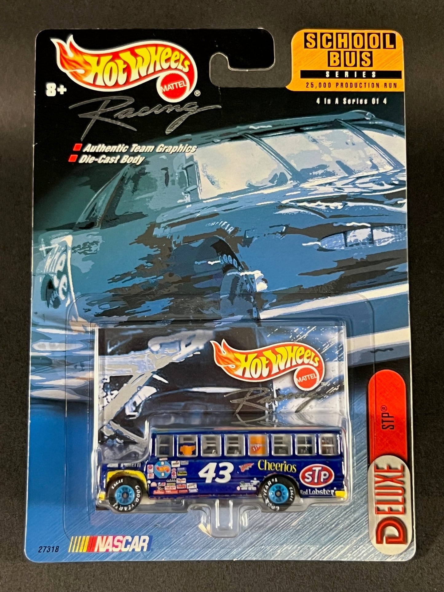 1999 Hot Wheels Racing NASCAR School Bus Series #4 STP, Blue