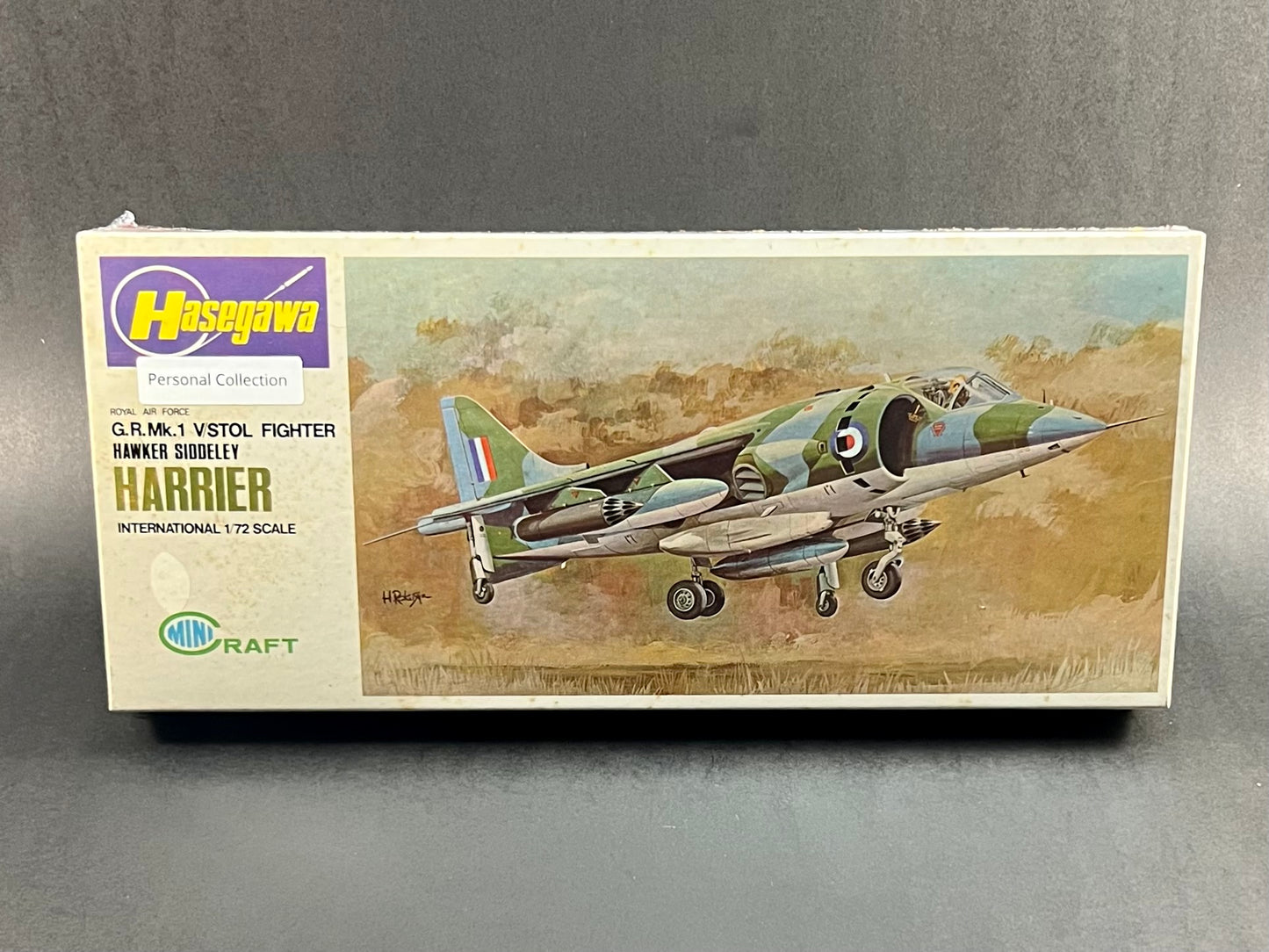 1972 Hasegawa MiniCraft Model Kit JS-028 1:72 Scale Hawker Siddeley Harrier