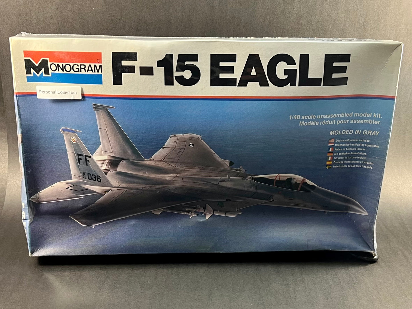 1979 Monogram Model Kit 5801 1:48 Scale F-15 Eagle