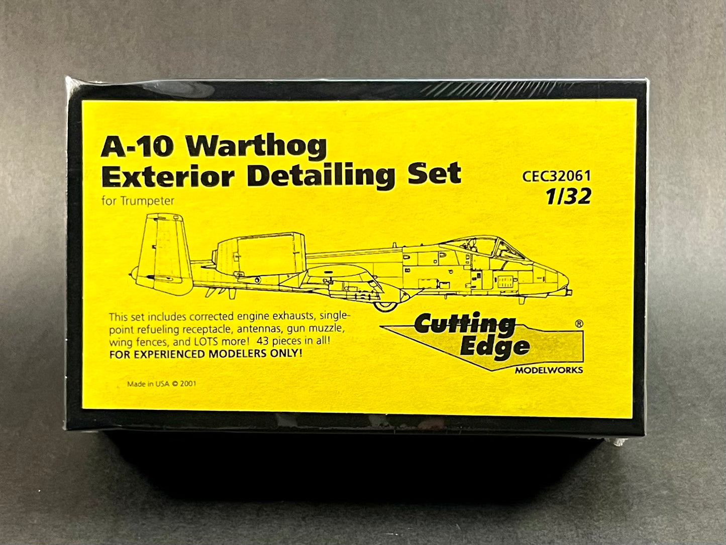 2001 Cutting Edge CEC32061 1:32 Scale A-10 Warthog Exterior Detailing Set For Trumpeter Kit