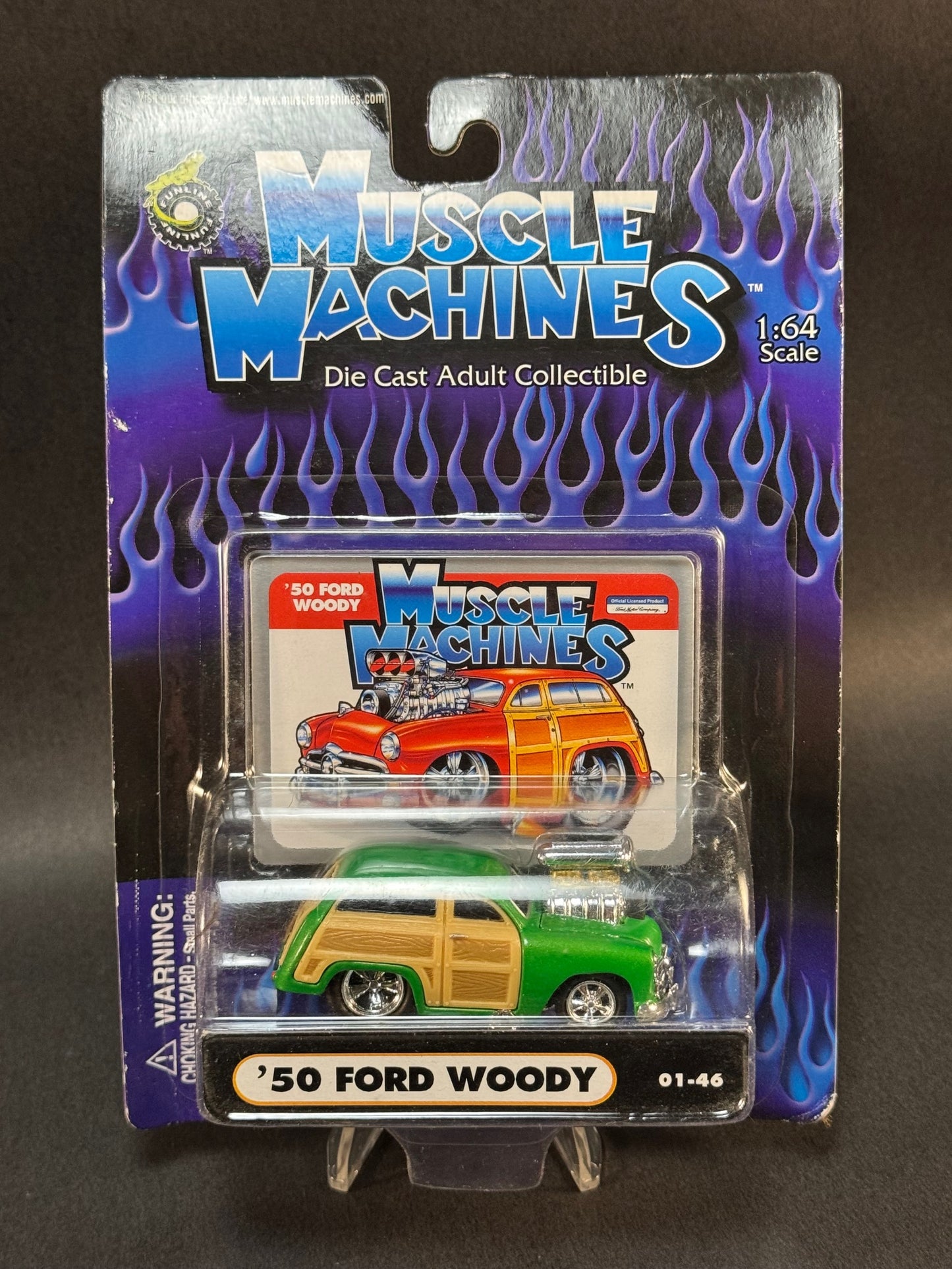 2000 Muscle Machines Series 1 01-46 '50 Ford Woody, Green
