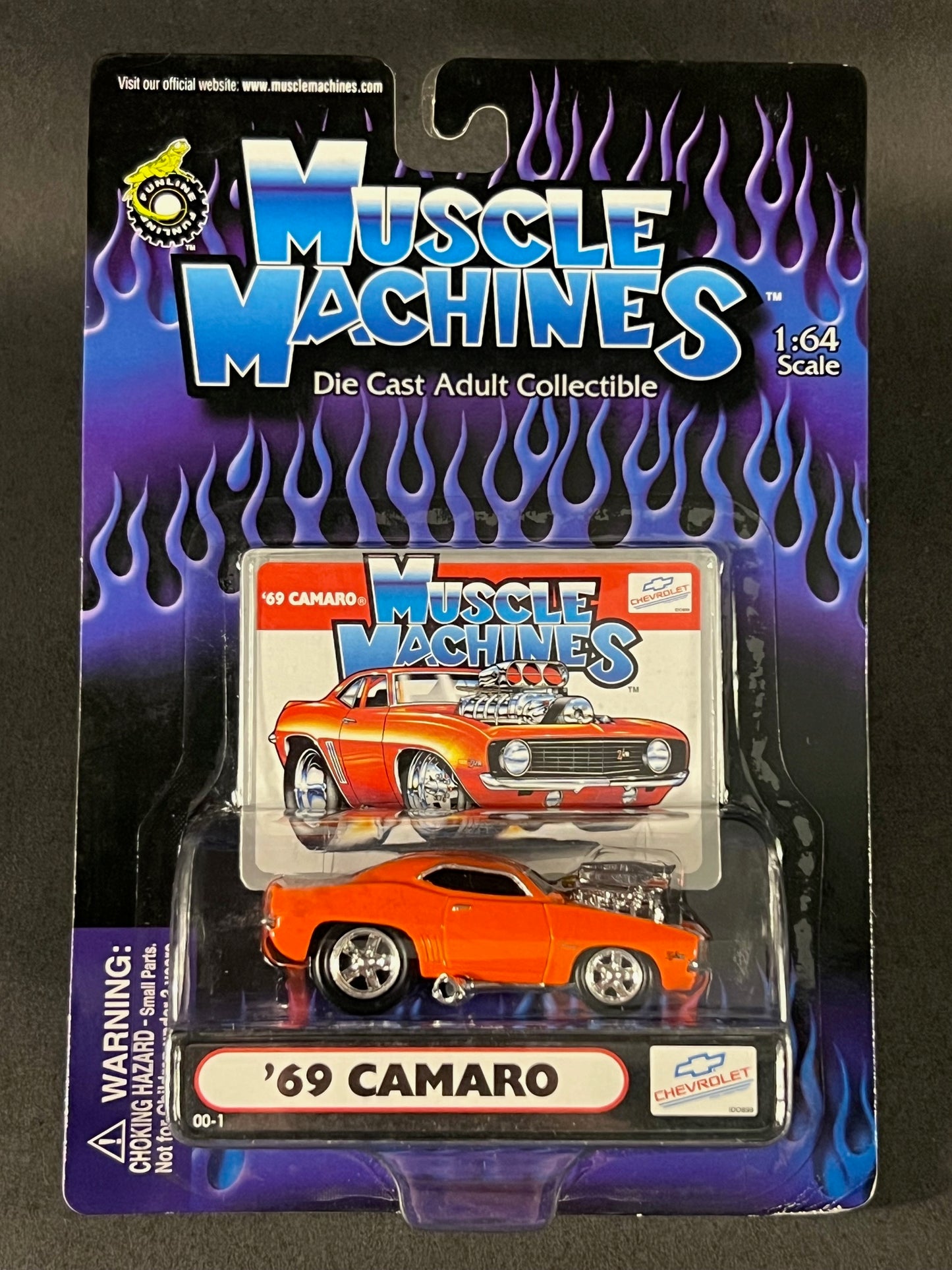 2000 Muscle Machines 00-1 '69 Chevrolet Camaro, Orange