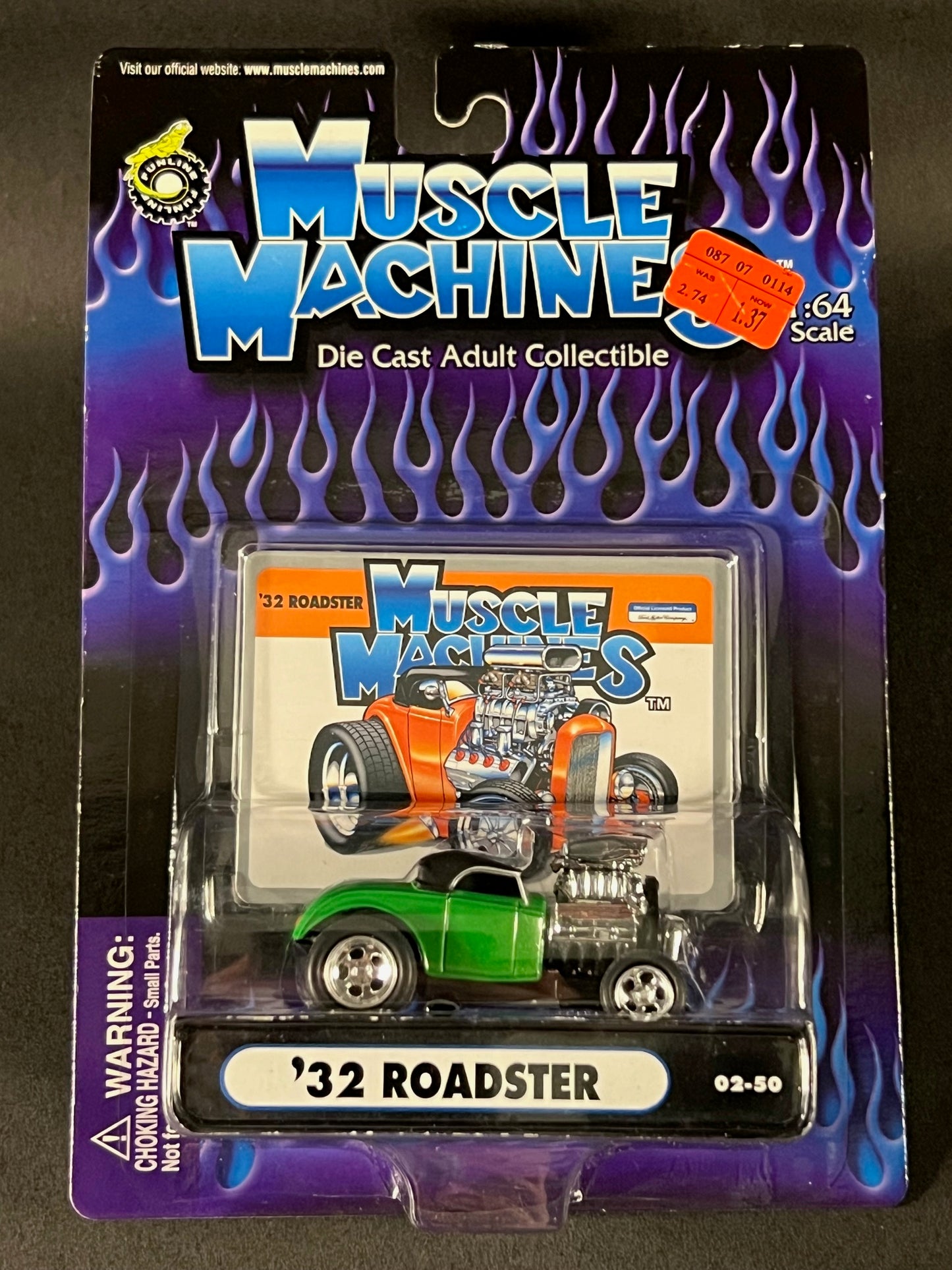 2002 Muscle Machines 02-50 '32 Roadster, Green