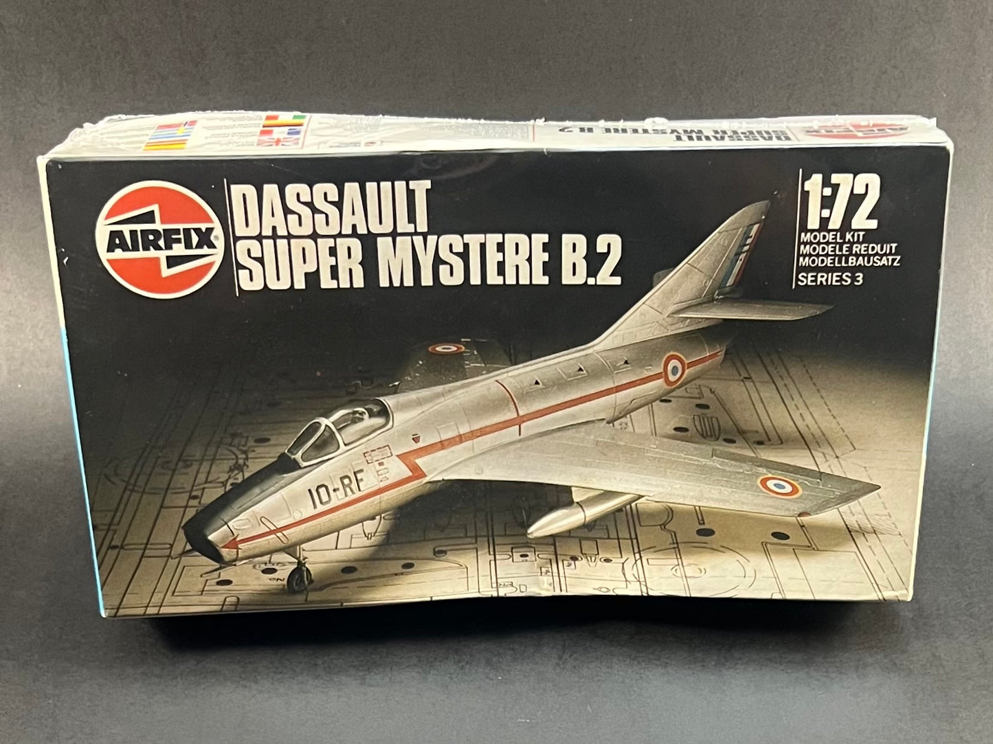 1982 Airfix Model Kit 9 03020 1:72 Scale Dassault Super Mystere B.2