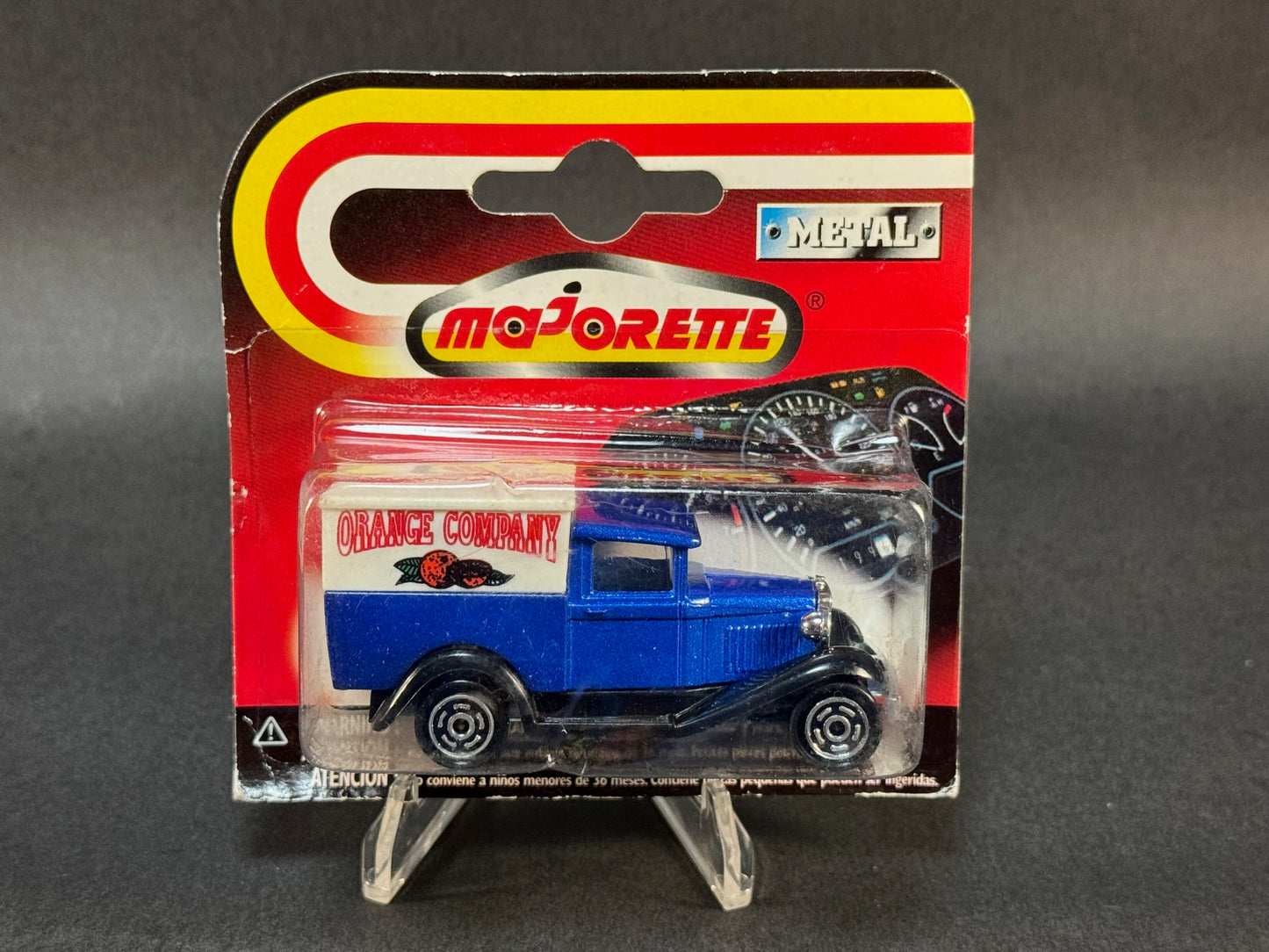 Majorette #201 Ford Model A Orange Truck, Blue